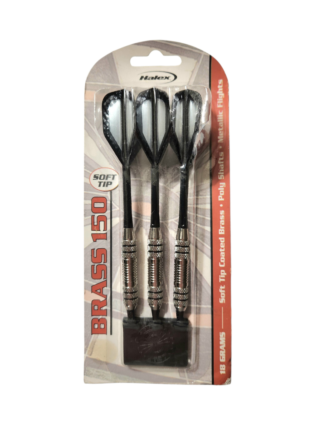 Halex Brass 150 Soft Tip Darts 3 Pack 18 Grams New Unopened Package