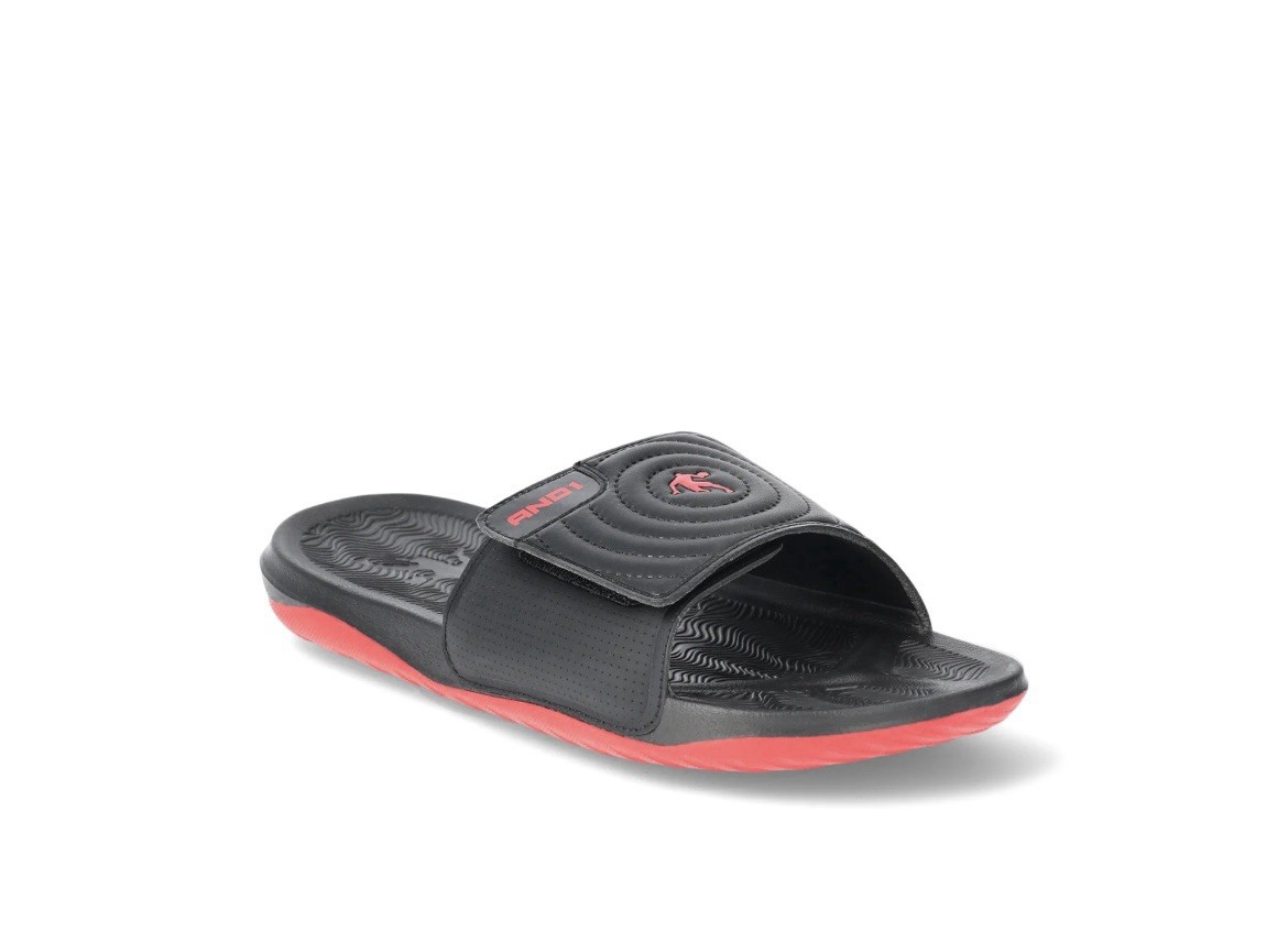 AND1 Men’s Athletic Adjustable Swirl Slide Sandals Multiple Sizes Available