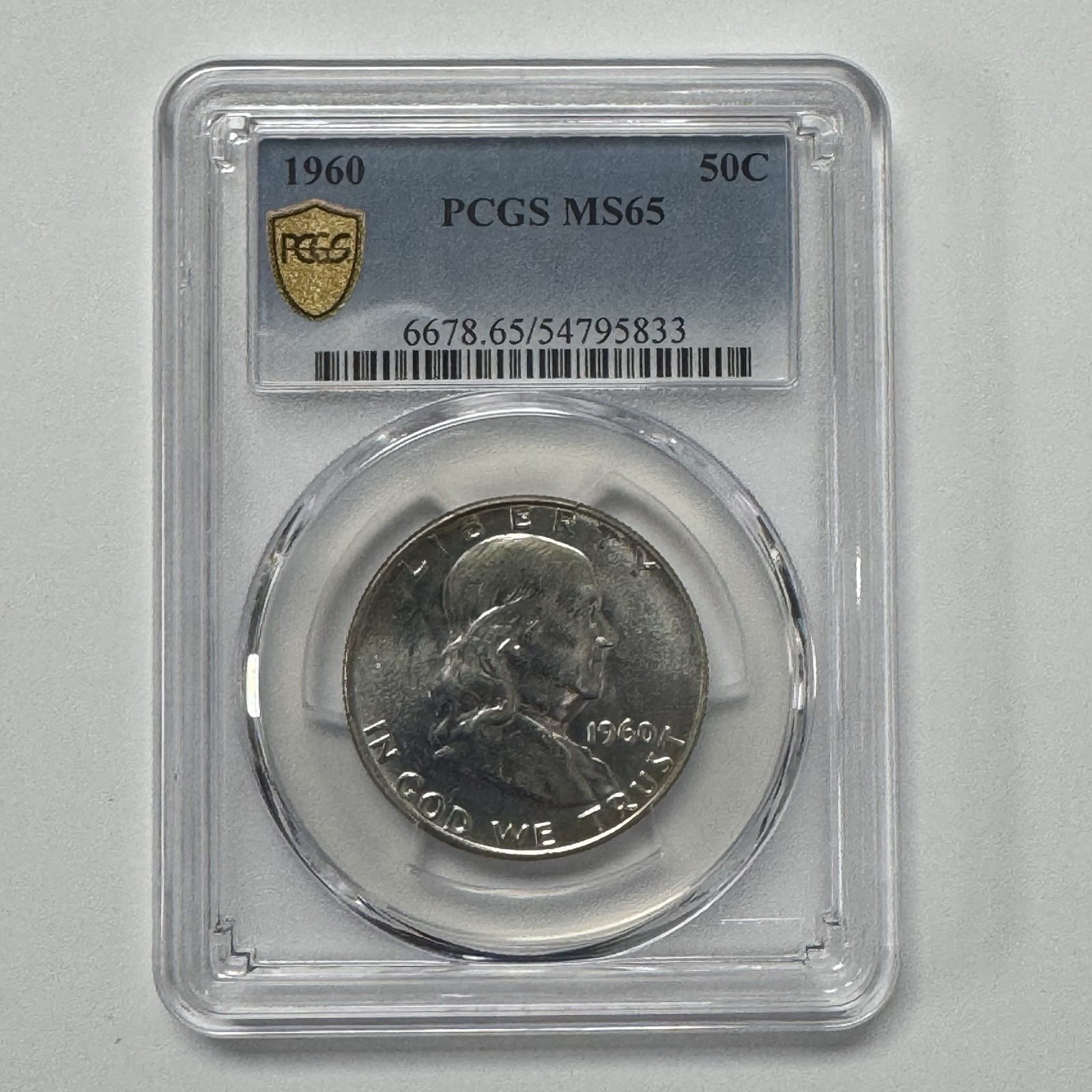 1960 Franklin Half Dollar PCGS MS65 90% Silver 50C Coin