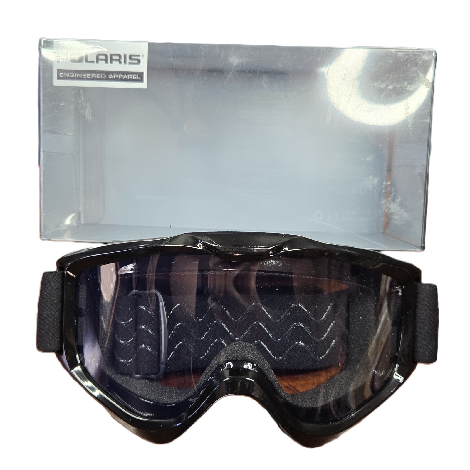 Polaris Trail Goggles Black OSFM P2863434 Clear Lens Off Road ATV UTV Dirt Bike