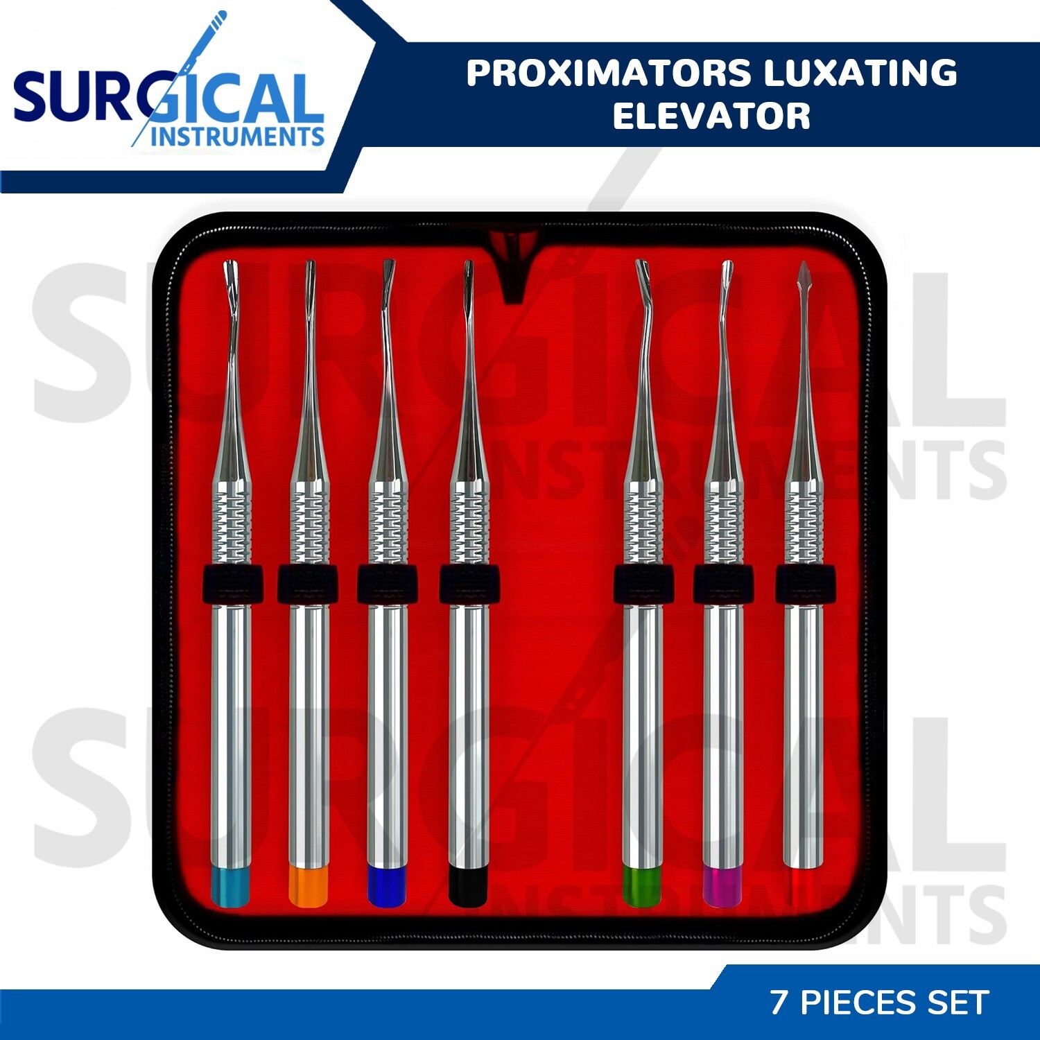 Dental Proximators PDL Luxating Elevator Set of 7 Stainless Steel German Grade