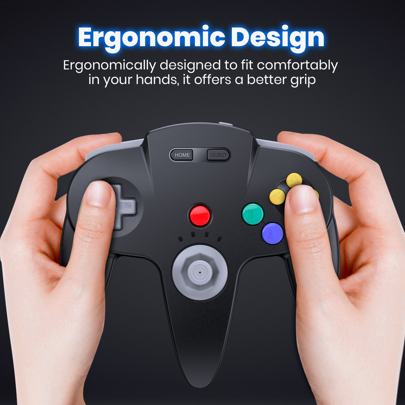 Wireless N64 Rechargeable Controller for Nintendo 64 Switch PC Mac Window