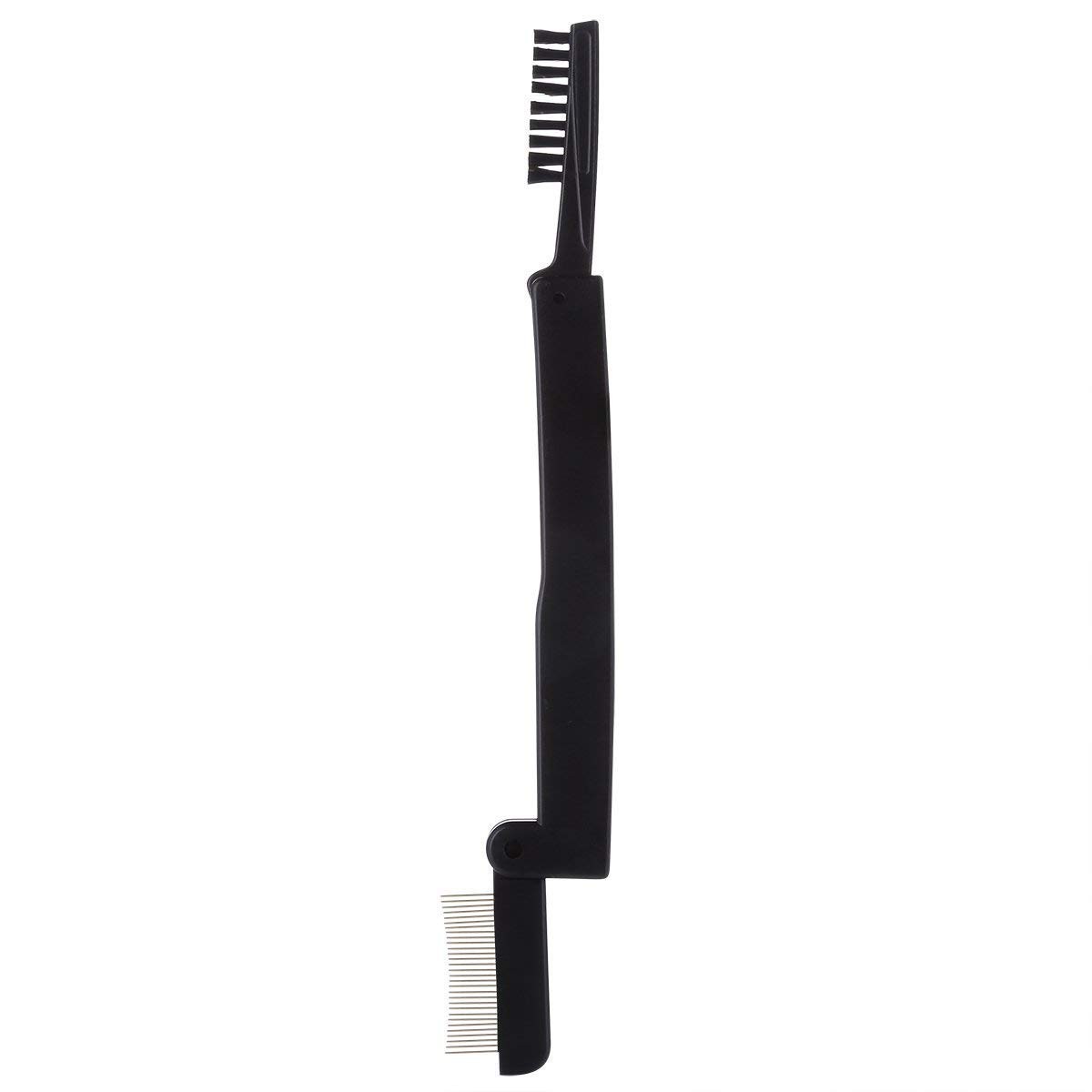 Dual-Sided Folding Mascara Brow Grooming Tool Lash Separator Eyebrow Brush