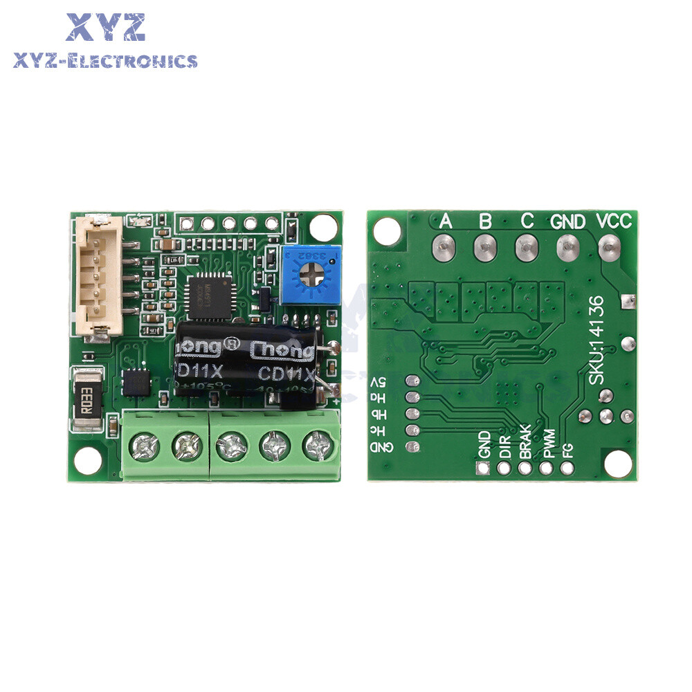 DC6-24V 100W BLDC 3-phase DC Brushless Hall Motor Drive Motor Speed Controller
