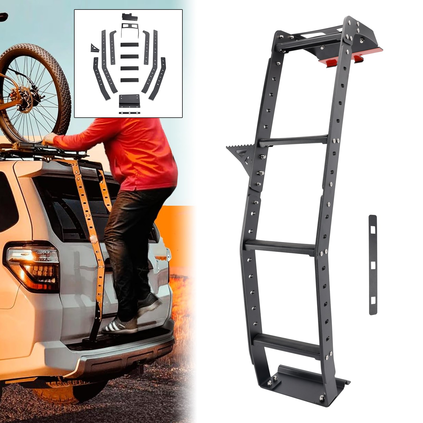 5th Gen Tailgate Ladder Rear Fit Toyota 4Runner 2010-2020