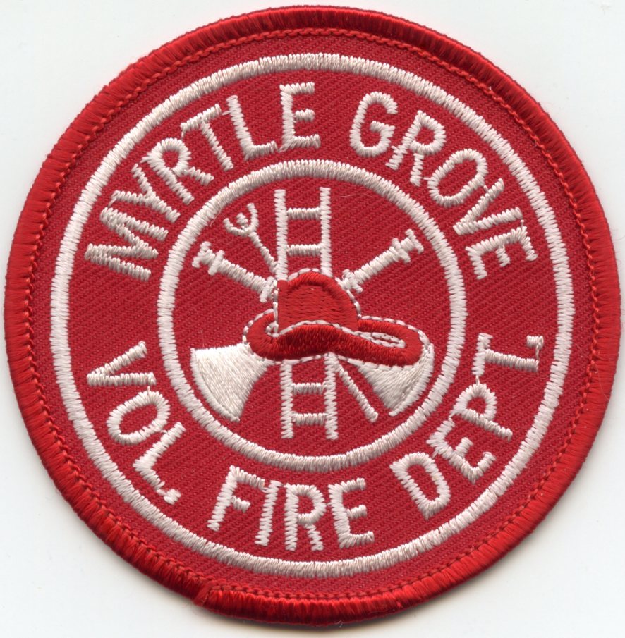 MYRTLE GROVE NORTH CAROLINA NC VOLUNTEER FIRE PATCH