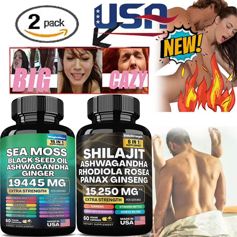 2 Pack Dynamic Vitality Bundle - Sea Moss Multivitamin & Shilajit Power Combo US