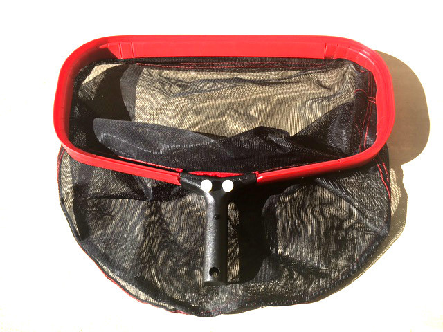 Heavy Duty Pro Swimming Pool Skimmer Leaf Rake w/Black Mesh Net, Aluminum Frame