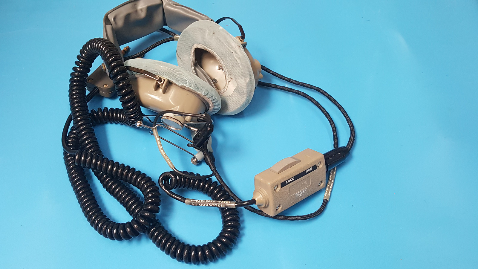 Headset-Microphone Military and Switch assembly , Carter Eng CEH157J-5S01, 1 Kit