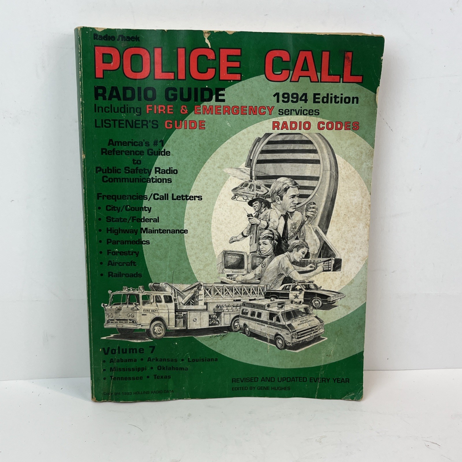 1994 POLICE CALL Radio Guide Volume 7 Al, Arkansas, Louisiana, Ms, Tn, Tx, Ok