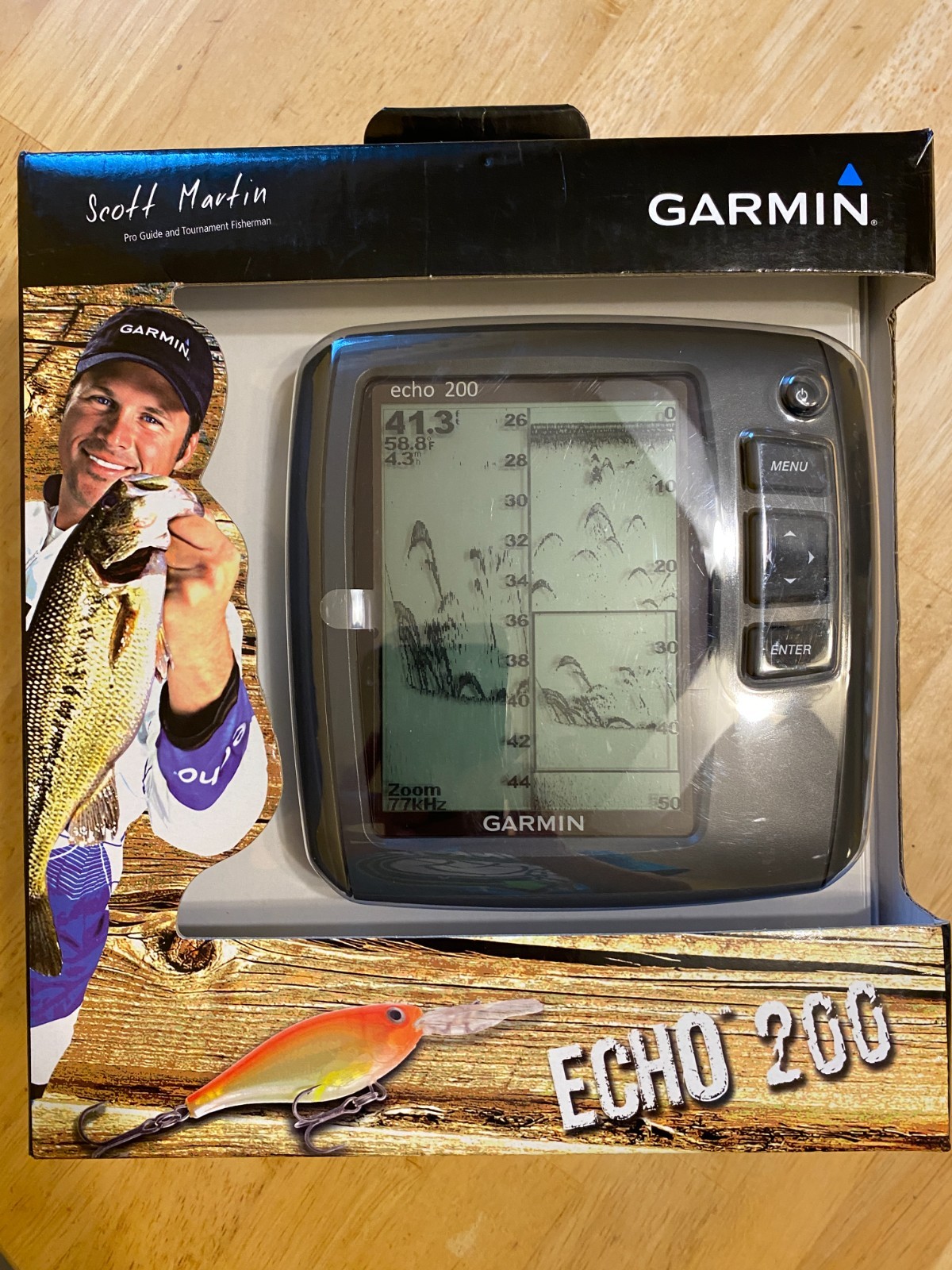 Garmin Echo 200 Dual Beam Fish Finder Factory Sealed New Scott Martin Sonar