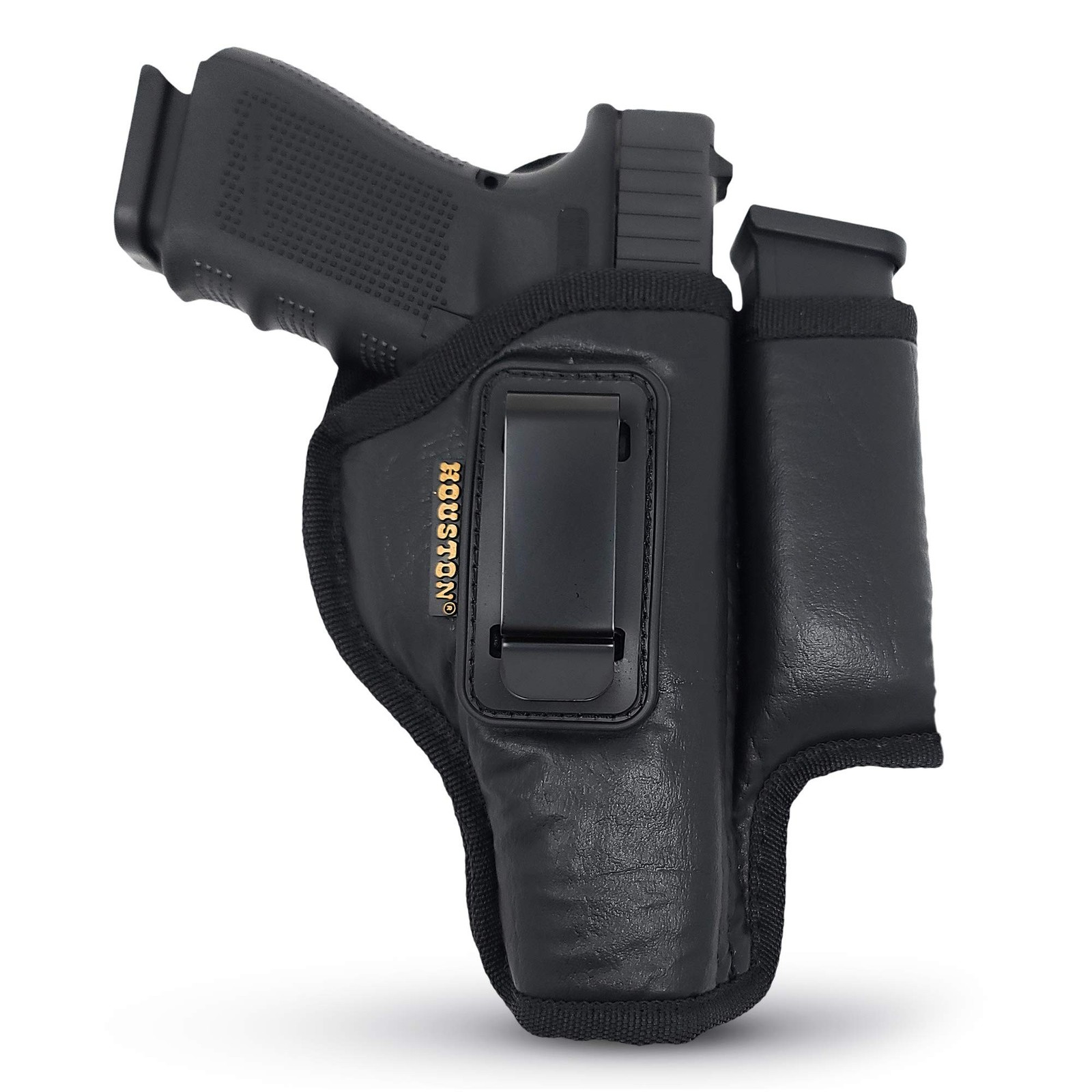 IWB Eco Leather Holster for Mid and Full Size Pistols | Fits GLK, SIG, S&W an...