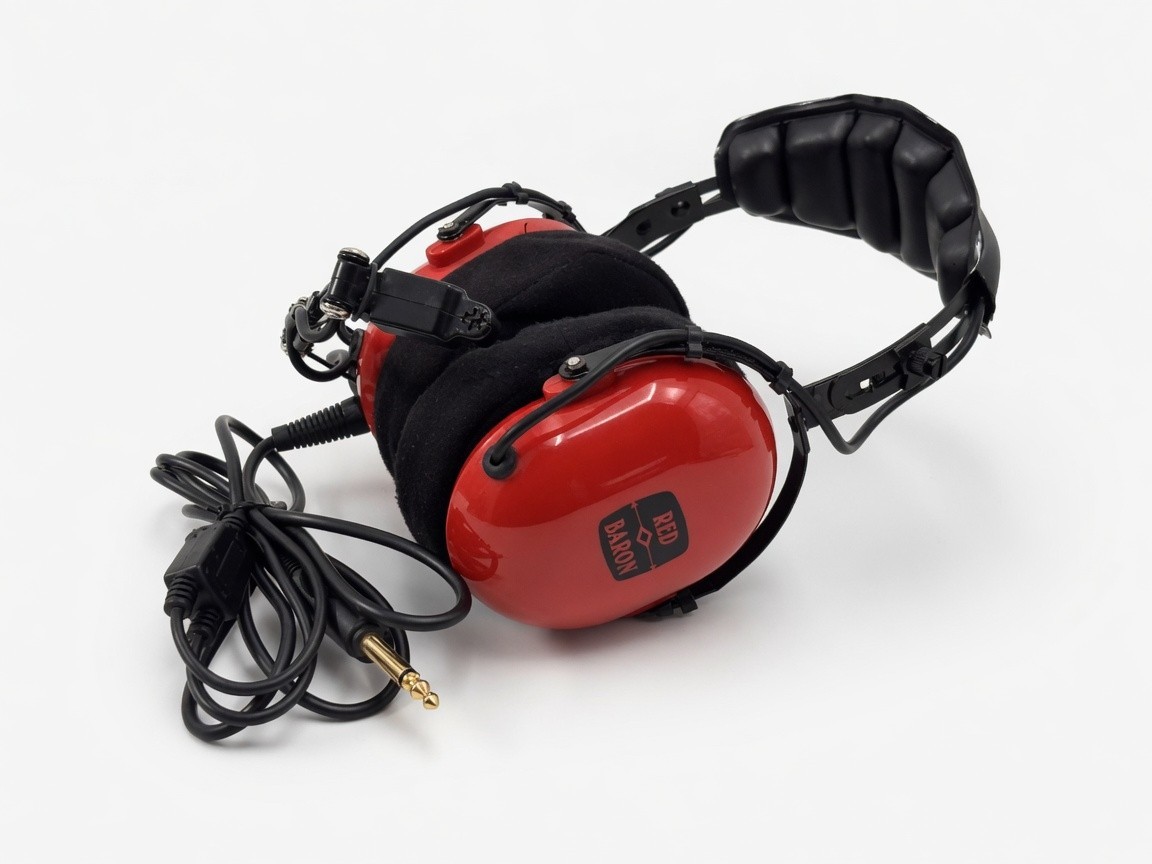 Red Baron C-40-10 Soft Comm Aviation Headset ✅ Dual Plug