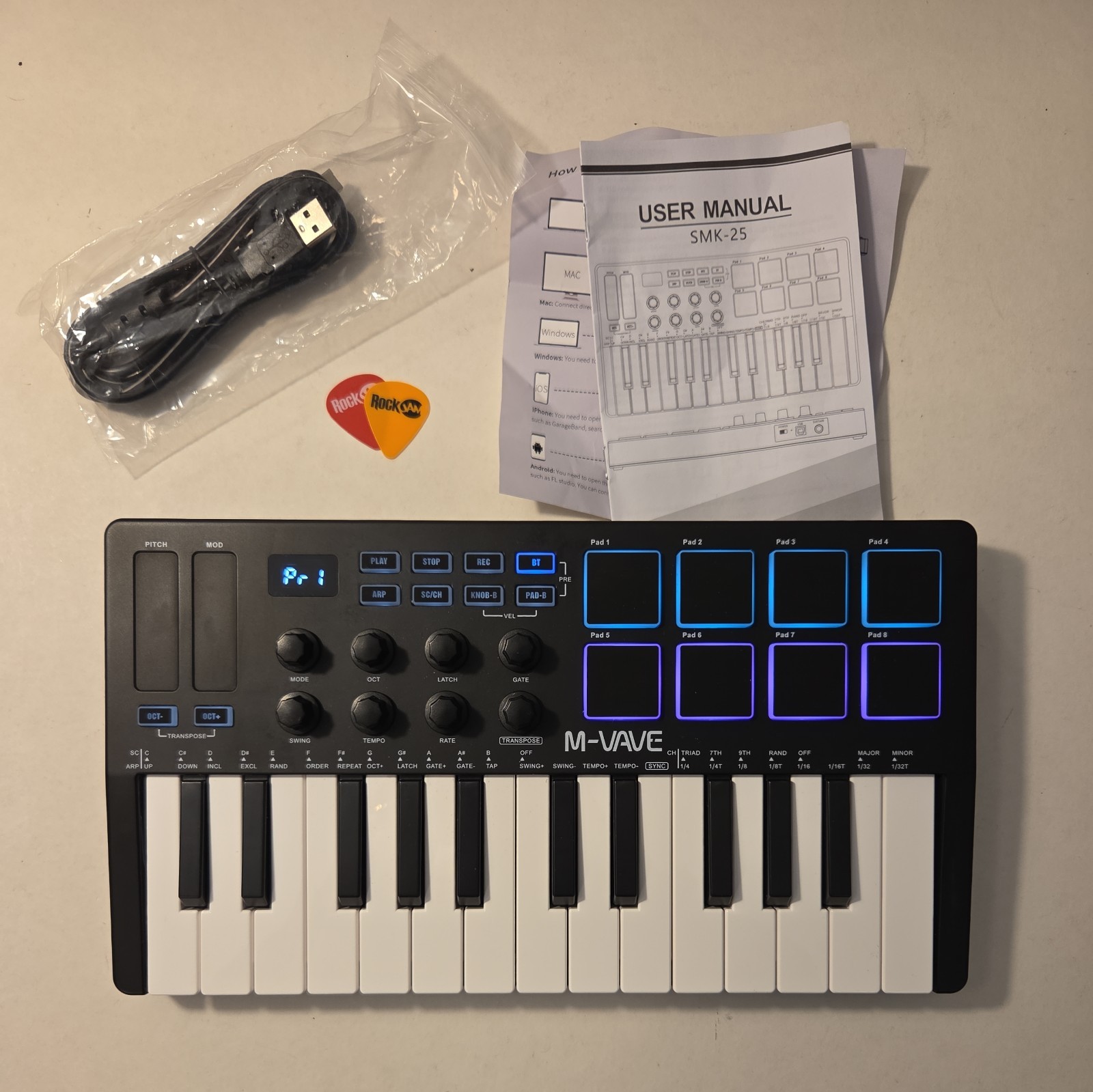 M-VAVE SMK-25 MIDI Keyboard Controller