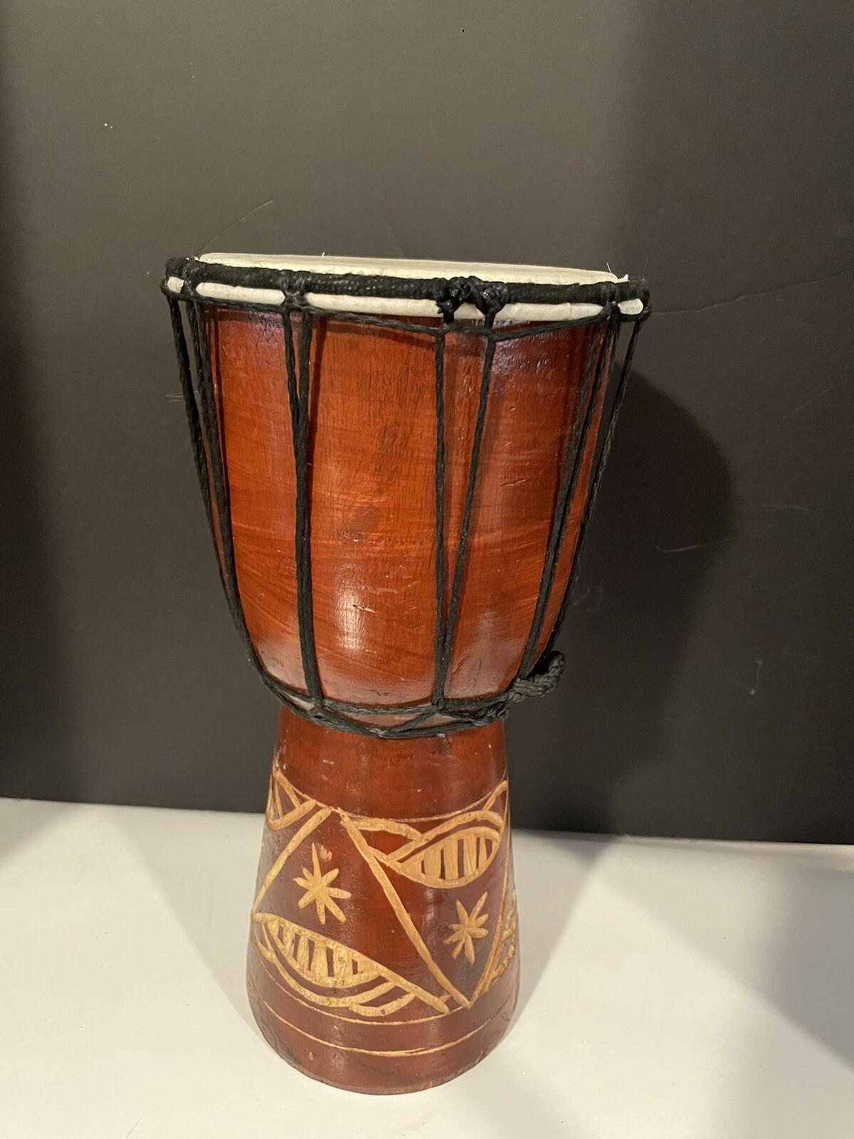 Handmade Ornament Wooden Big Drum Djembe Bongo