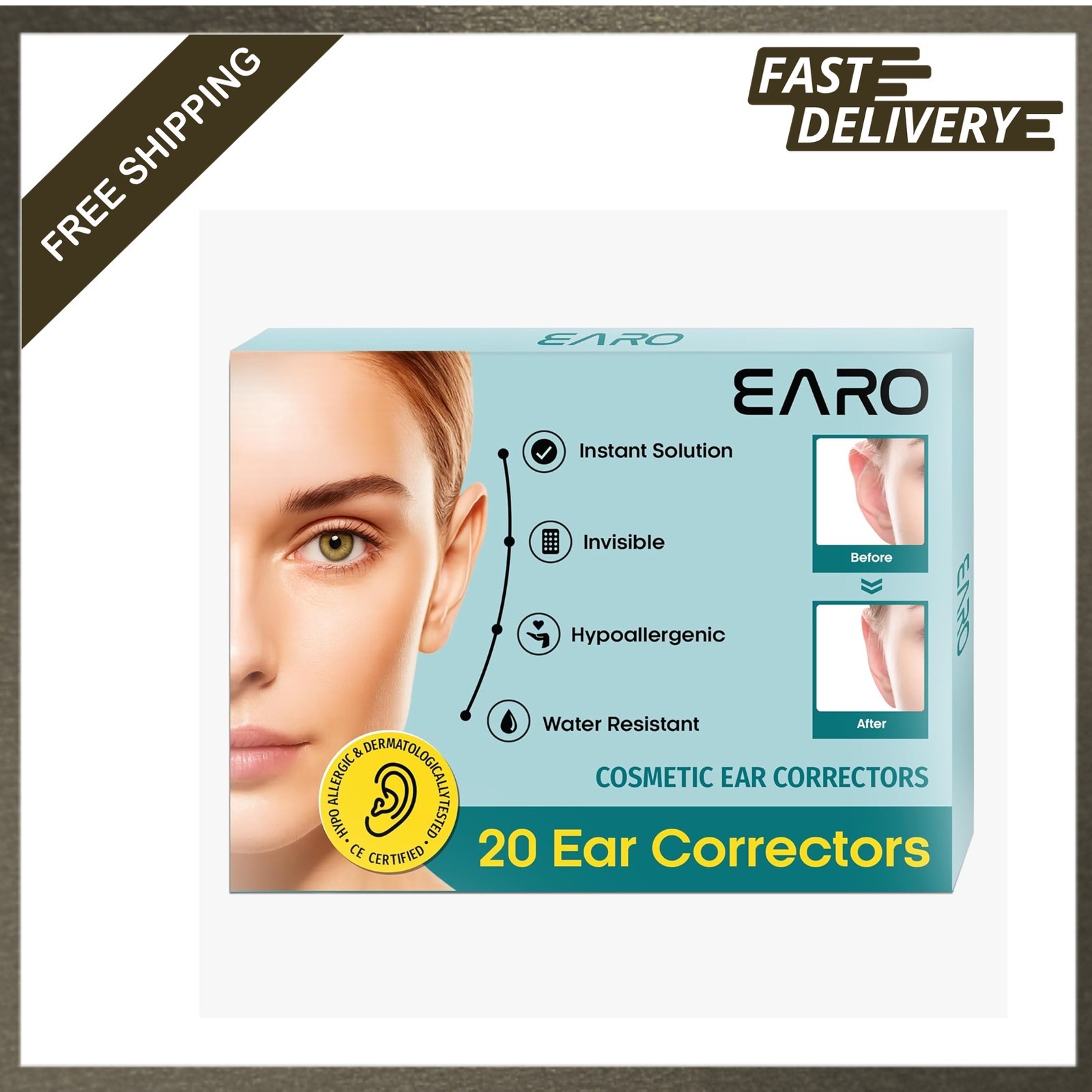 Cosmetic Ear Corrector Patches Ear Tape Stickers for Protruding Ears Non