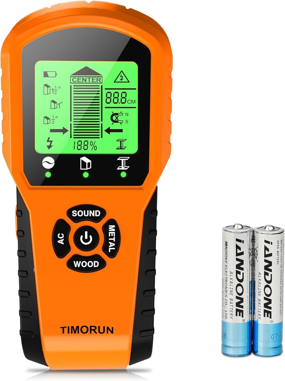 Compact 6-in-1 Stud Finder with Magnetic Sensor for Accurate Wall Detection