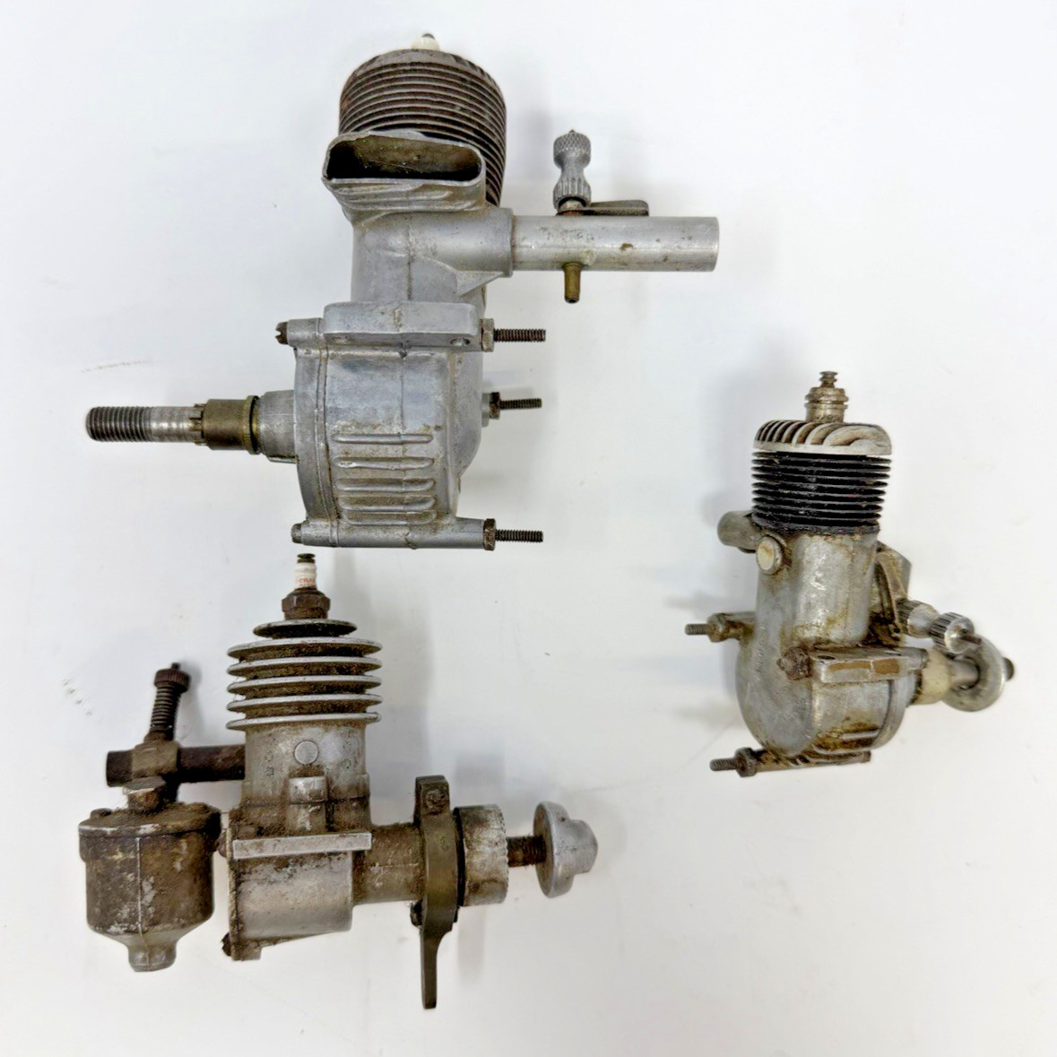 O&R Ohlsson Rice Model Airplane Engines Lot + Synchro Detroit Parts Repair