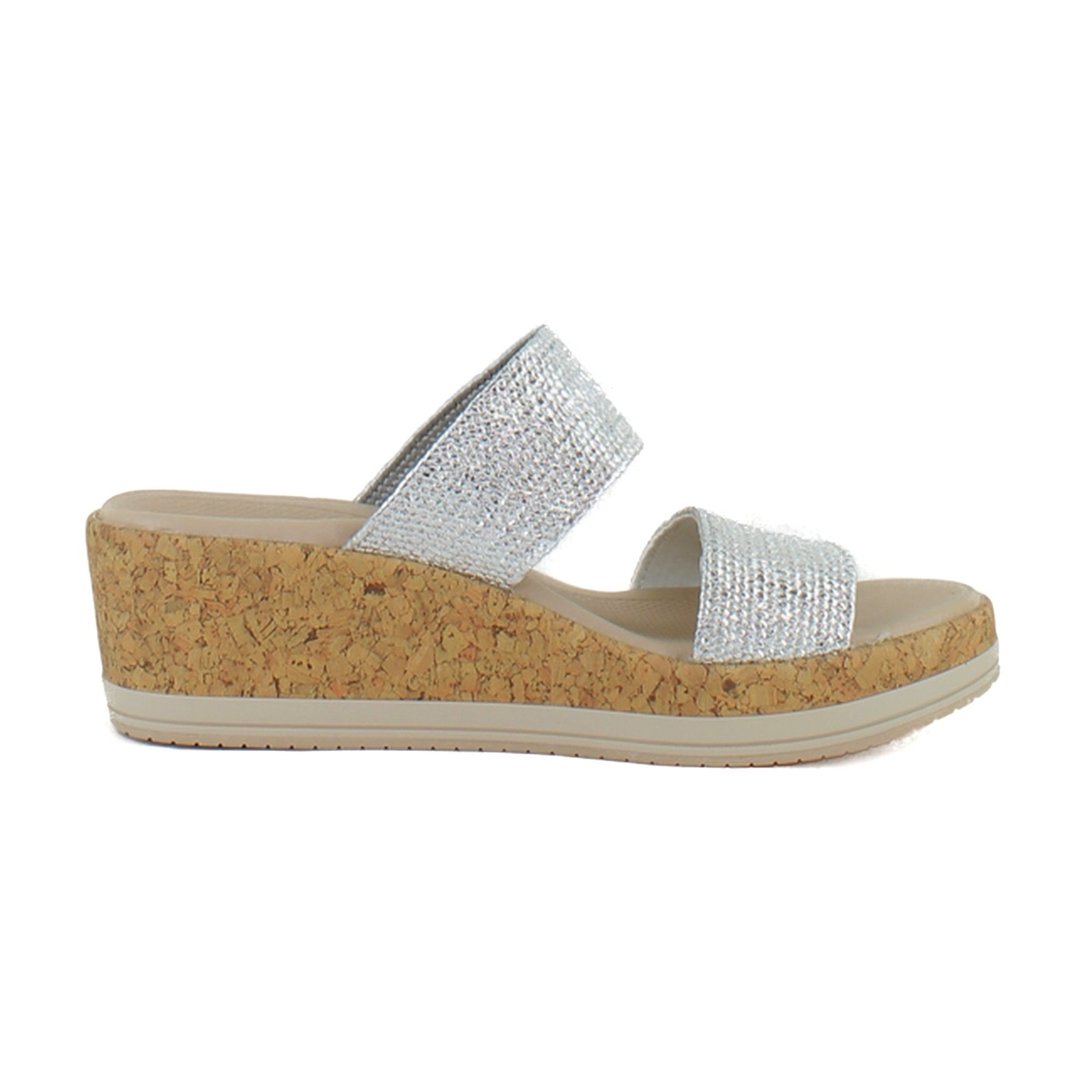 Bzees Resort Womens Sandals Silver