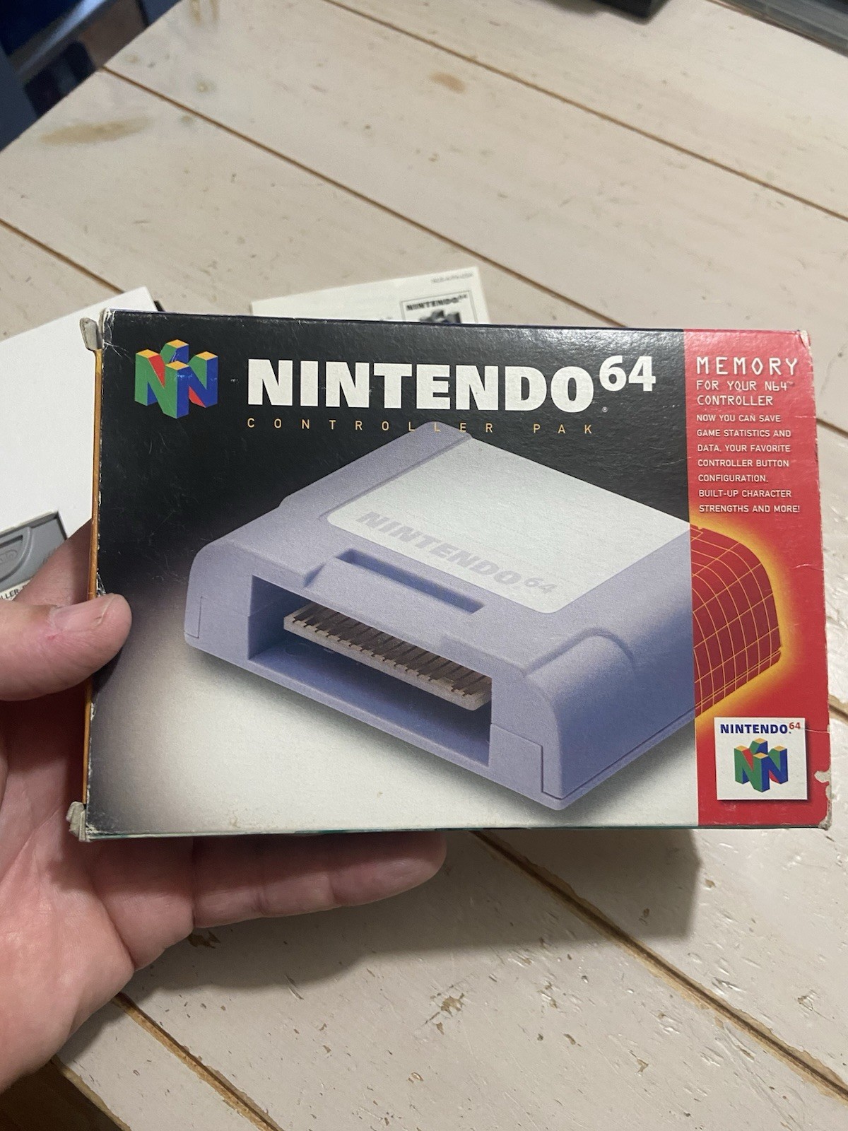 OEM N64 Original Nintendo 64 Controller Pak Memory Card CIB NUS-004