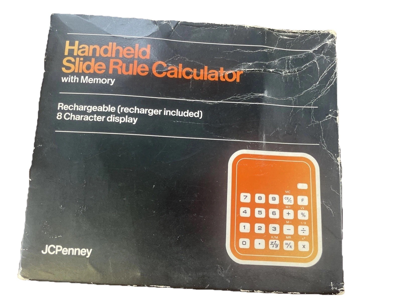 Vtg JCPenney Scientific Calculator Handheld w/ Memory Original Box Test & Works
