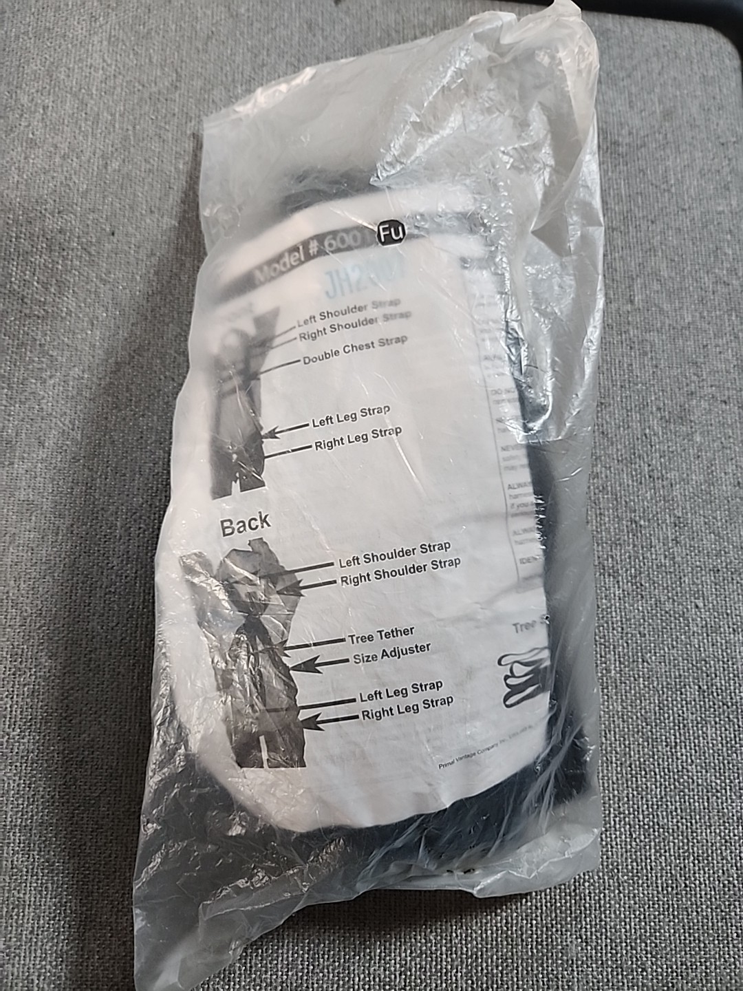 New Primal Vantage Full Body Treestand Safety Harness  Model 6001  JH-2007