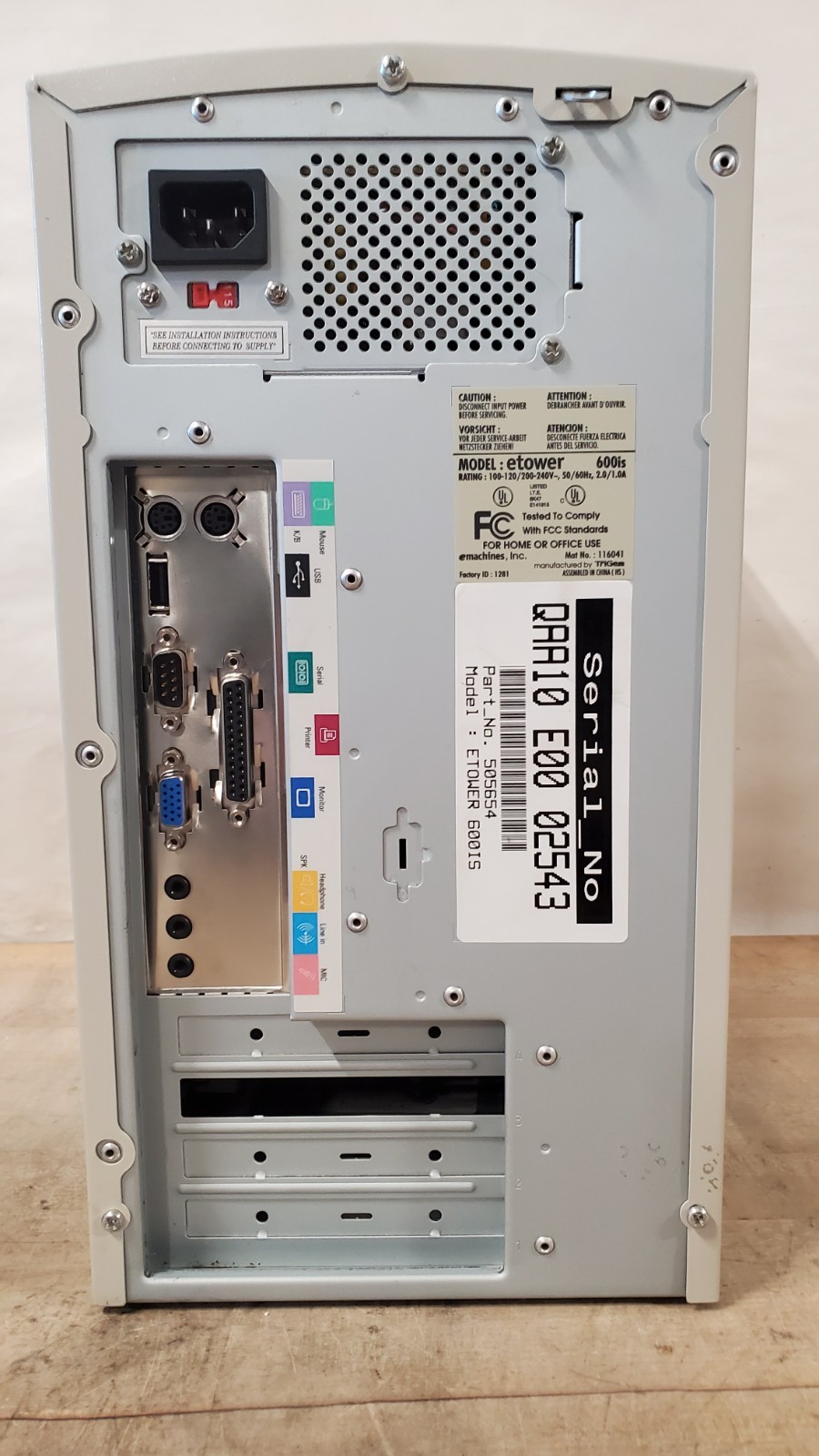 Vintage eMachines eTower 600is Celeron - Boots