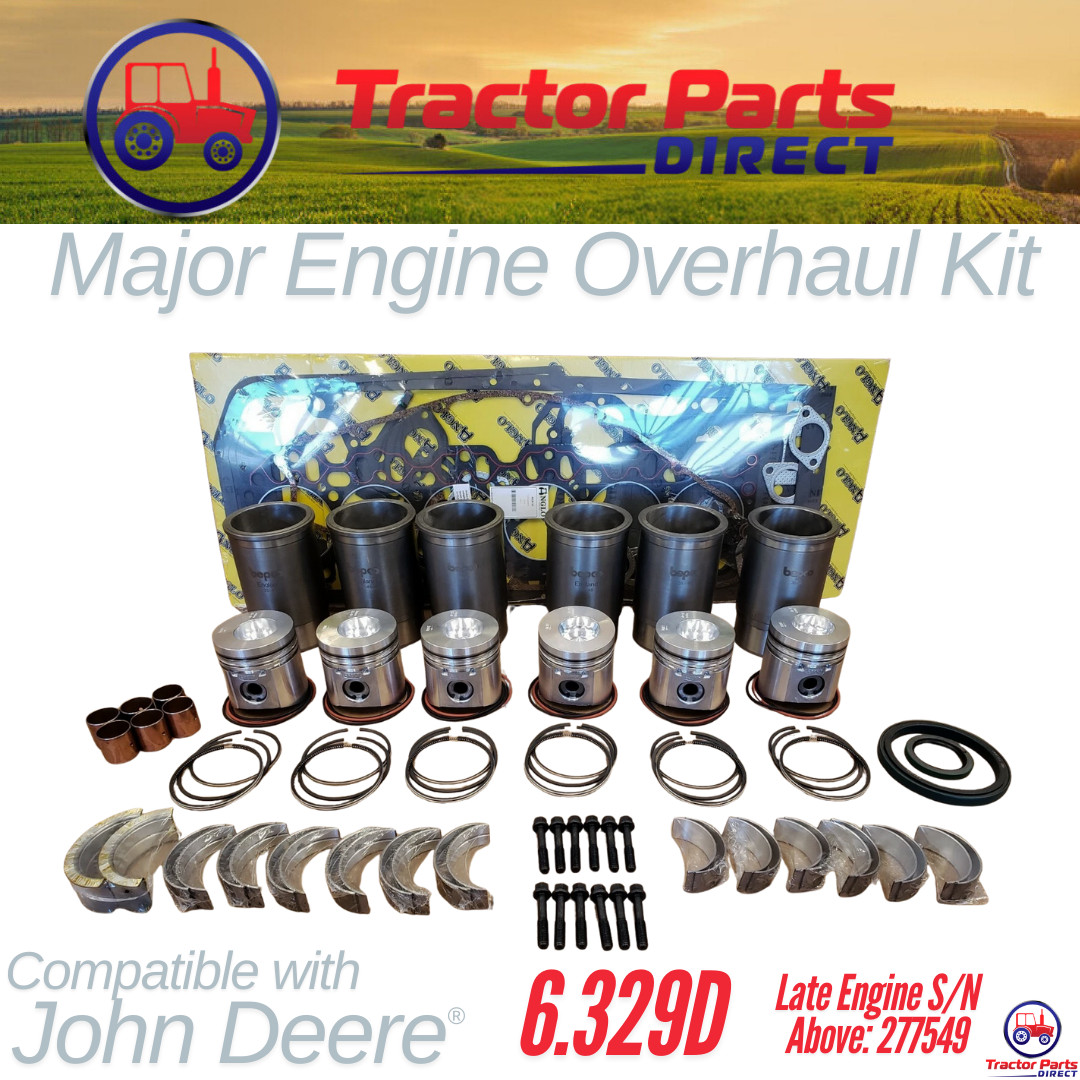 MAJOR ENGINE OVERHAUL KIT comp w John Deere® 6.329D LATE 710B 570A 4030 444 544A