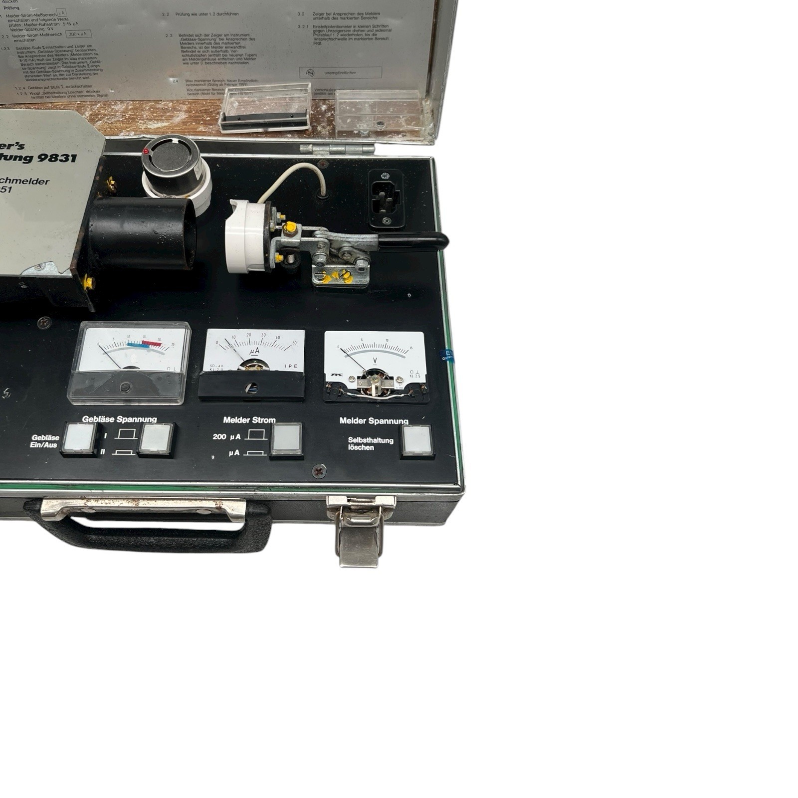 ESSER test device 9831 for insulation smoke detectors from type 1051