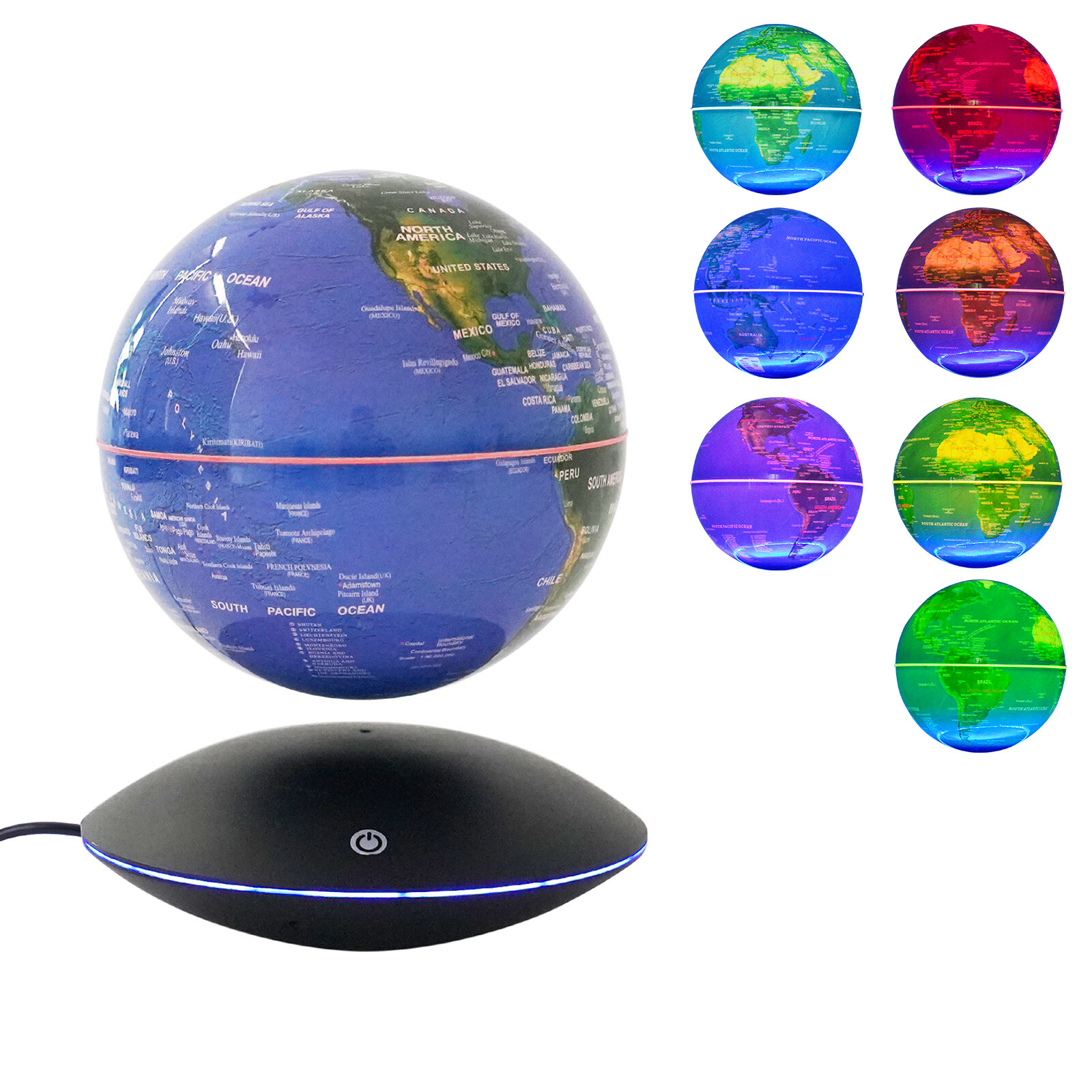 Magnetic Levitation Floating Globe Rotating Geographic Globe Auto-Rotating Globe