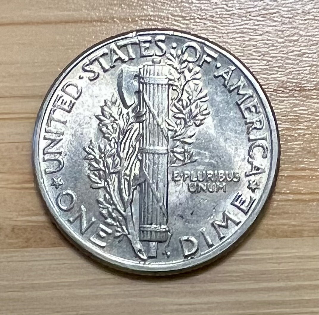 1944-P Mercury Dime 10C Silver - About Uncirculated (AU) – FREE SHIPPING