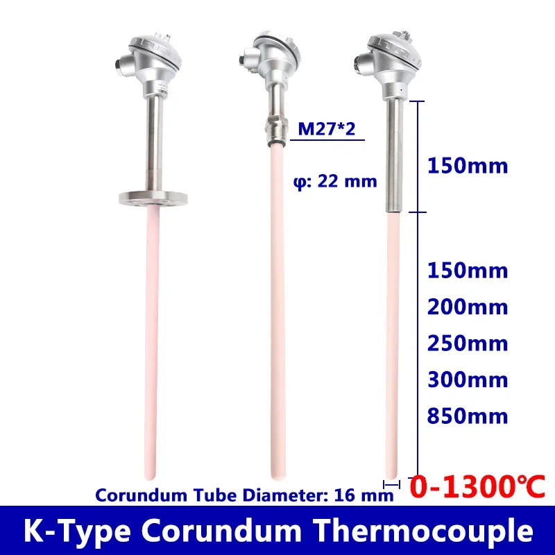Thermocouple Sensor K Type WRN-122/132 1300°C Ceramic Tube Furnace 300-500mm