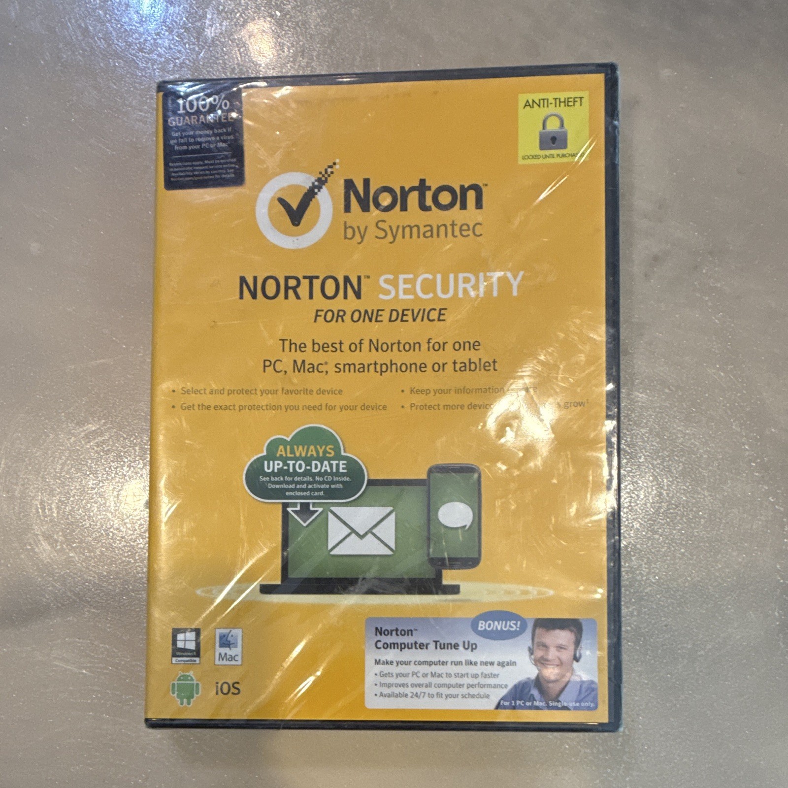 Norton Security Antivirus/Internet Security CD 1-Device Windows Mac Android iOS