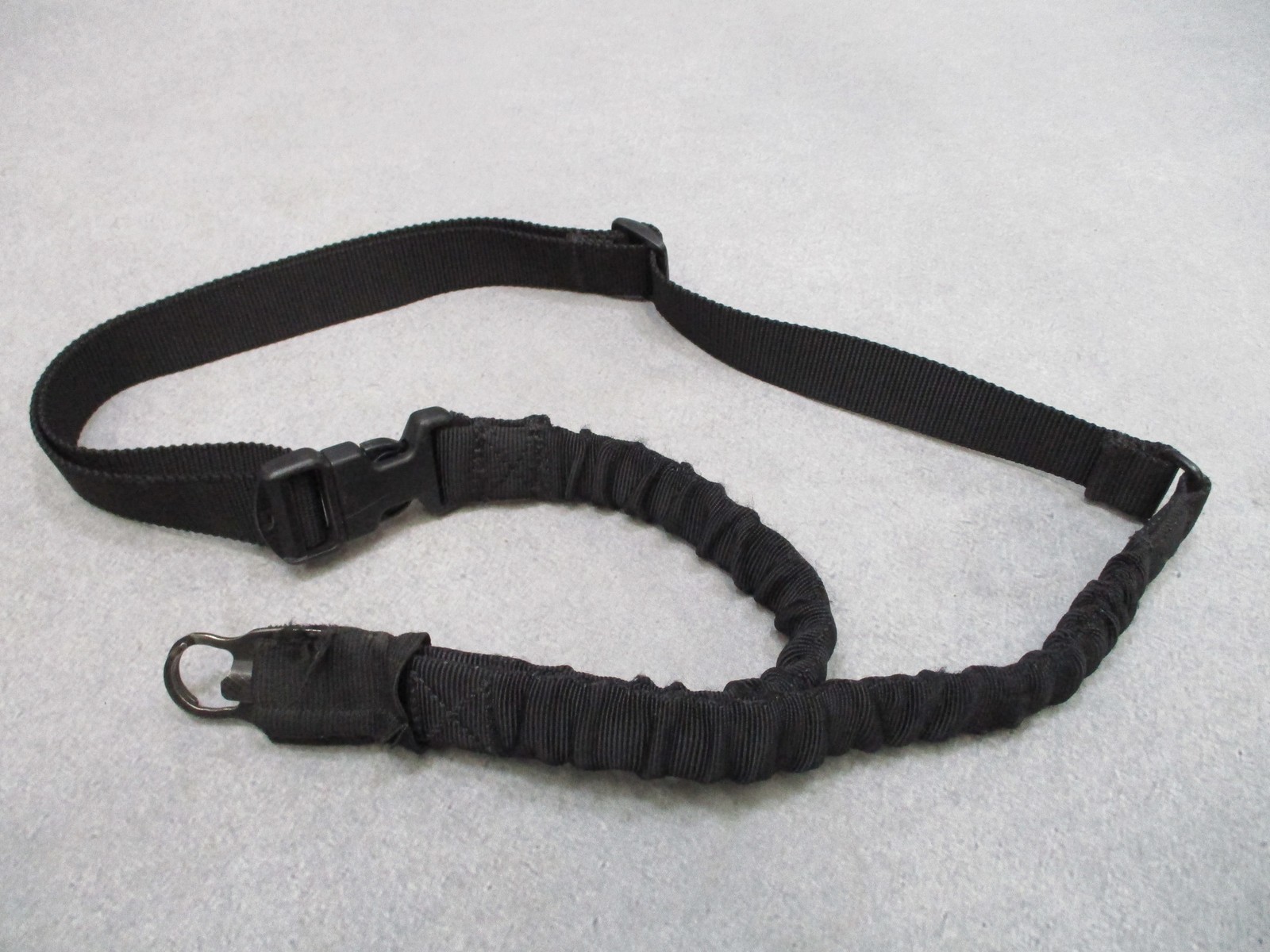 US Made Tactical Bungee One Point Sling W/ Wire Hook Black GWOT Era