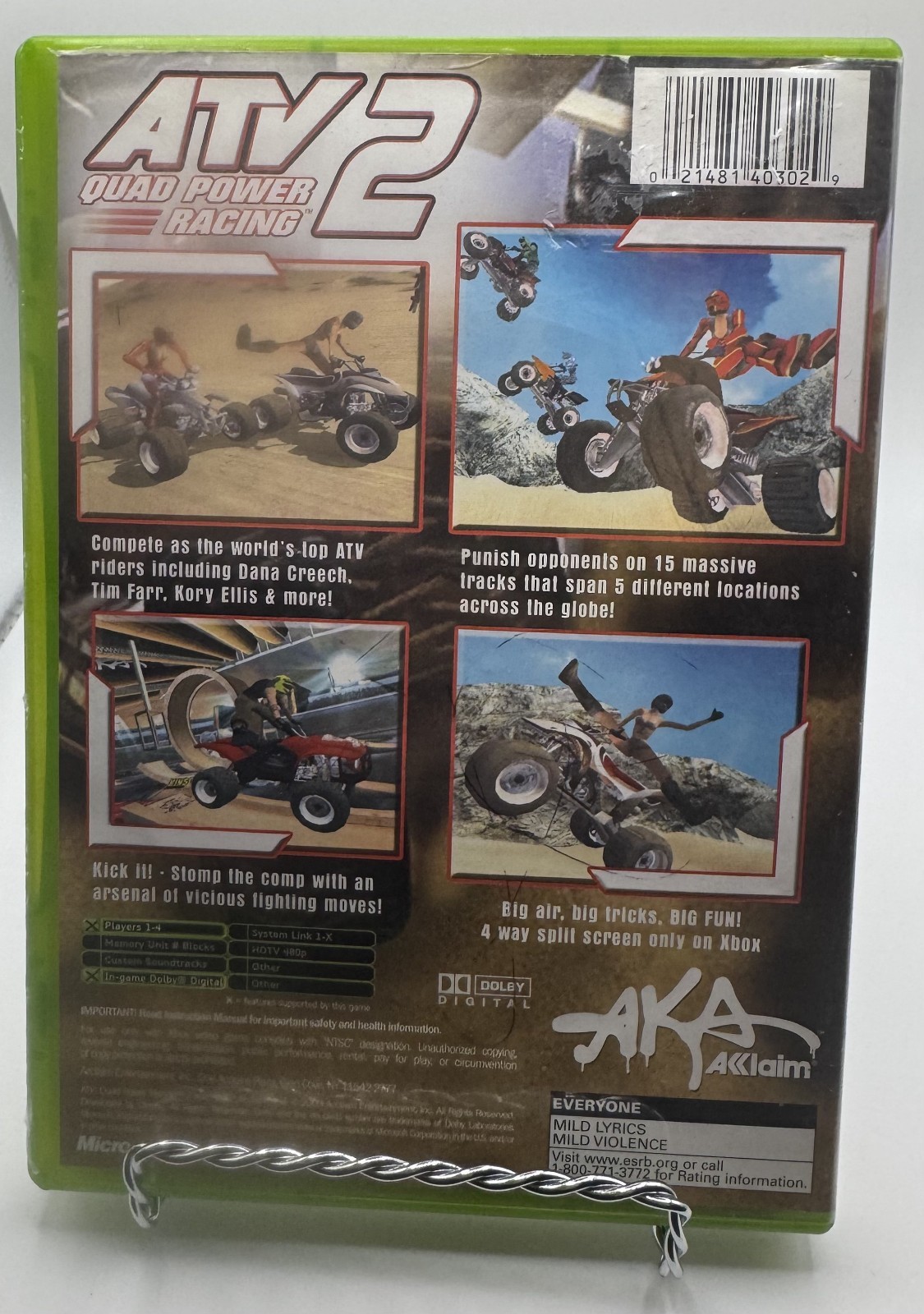 Xbox ATV: Quad Power Racing 2 (Microsoft Xbox, 2003) Tested CIB