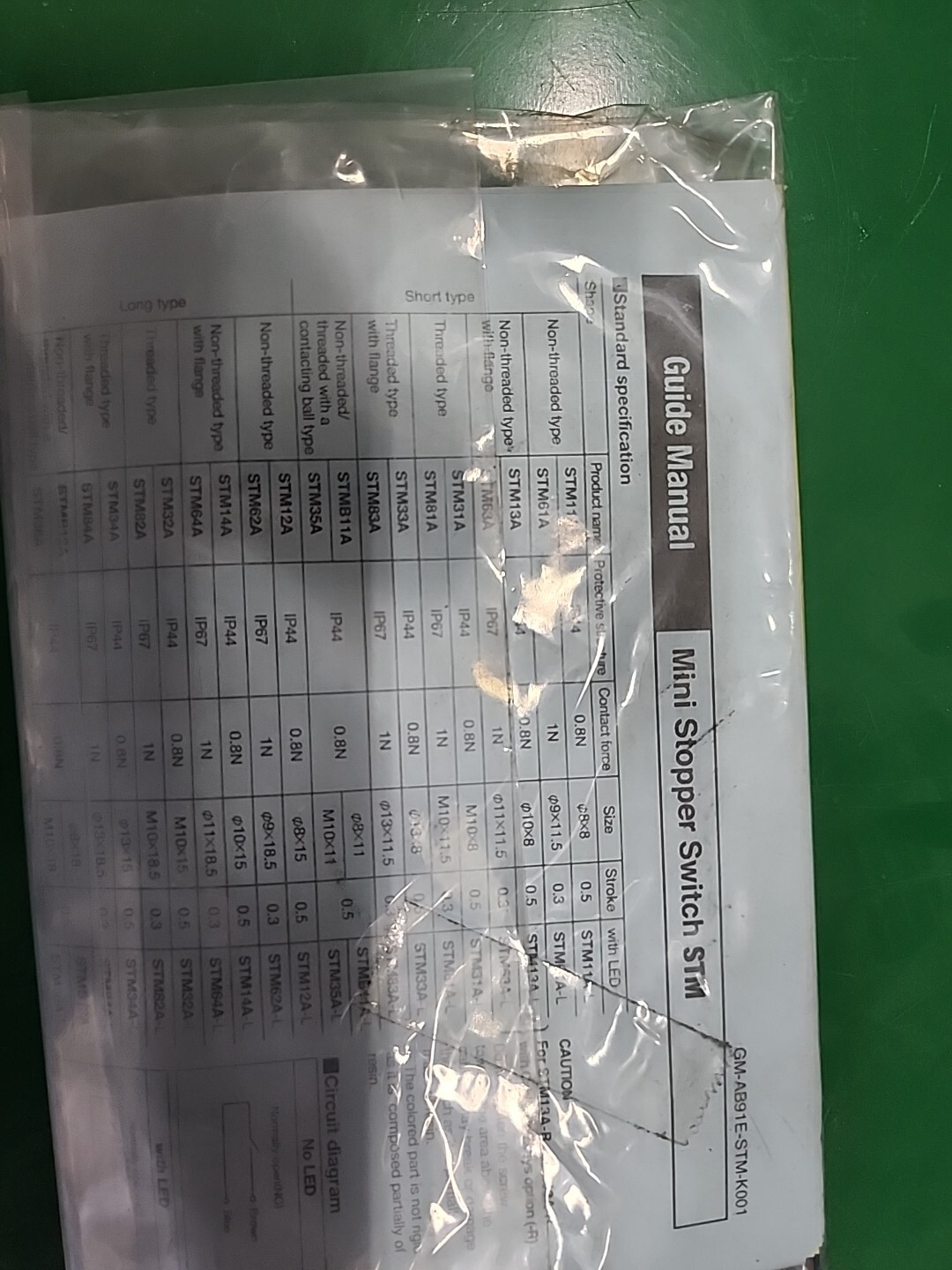 METROL Contact Switch Sensors STM36A-L MINI STOPPER SWITCH