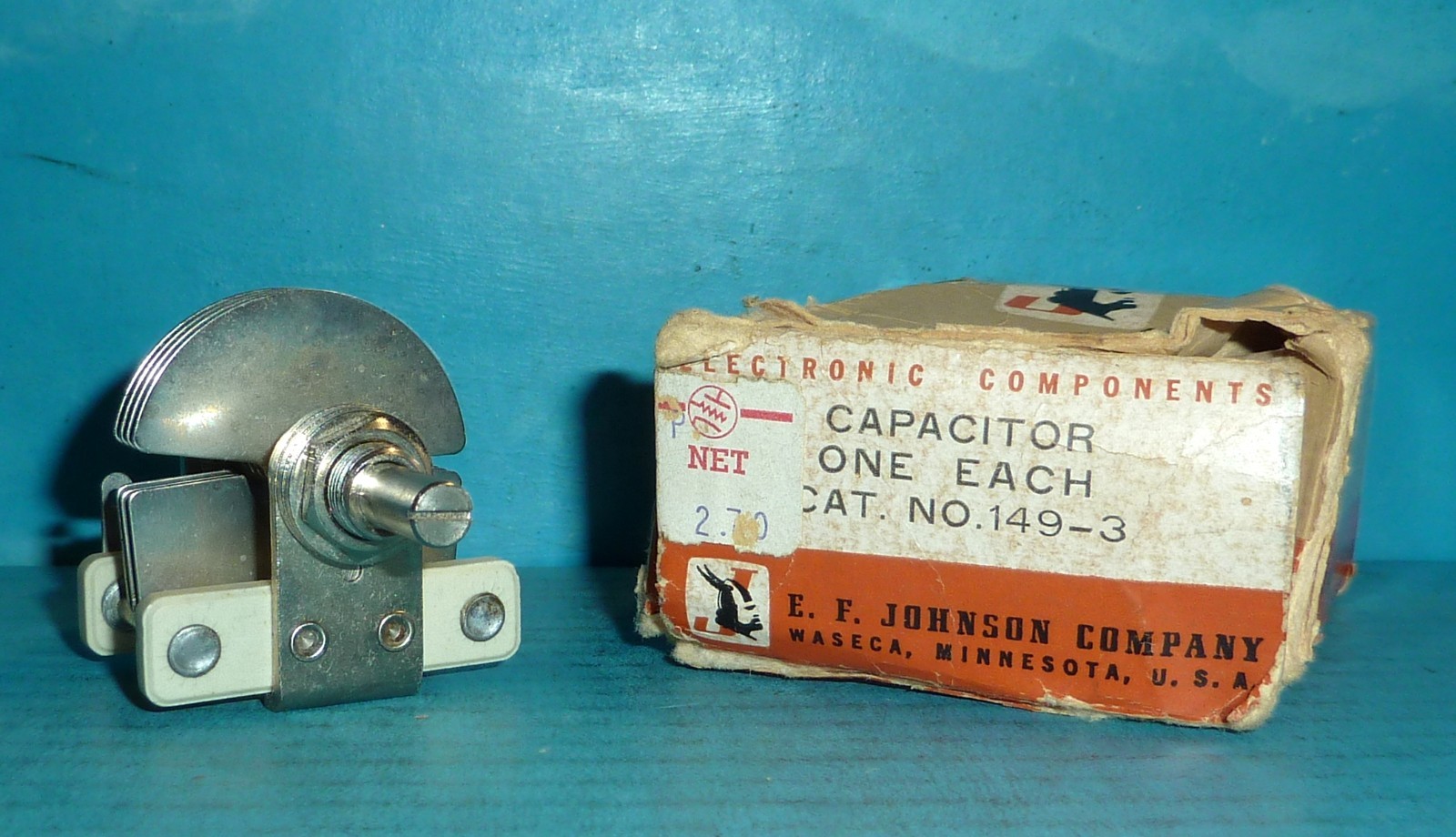 EF Johnson Viking 149-3 Variable Tuning Capacitor 5.9-50pf NOS/NIB