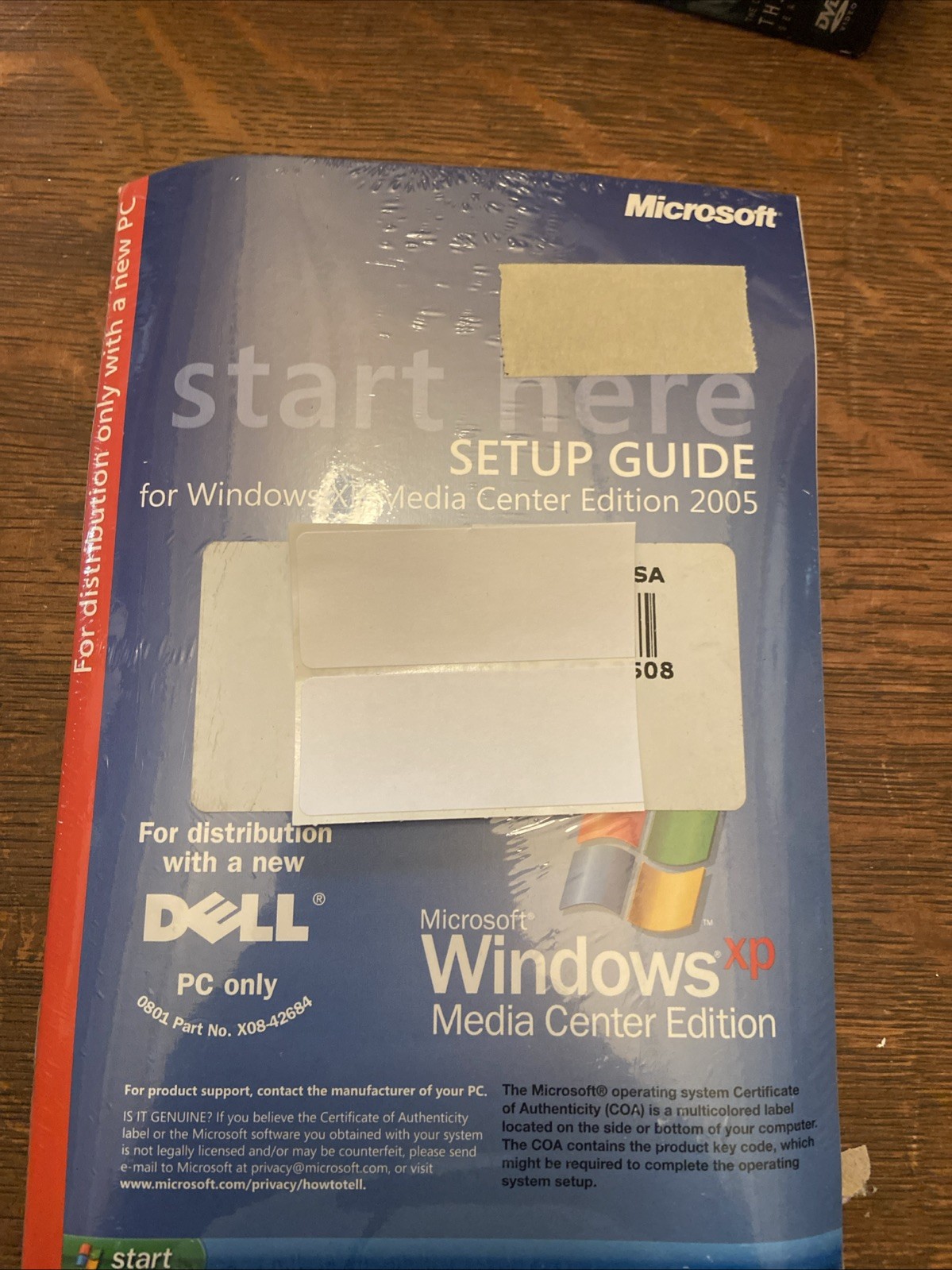 MICROSOFT WINDOWS XP MEDIA CENTER EDITION IN PLASTIC NEW SEALED=