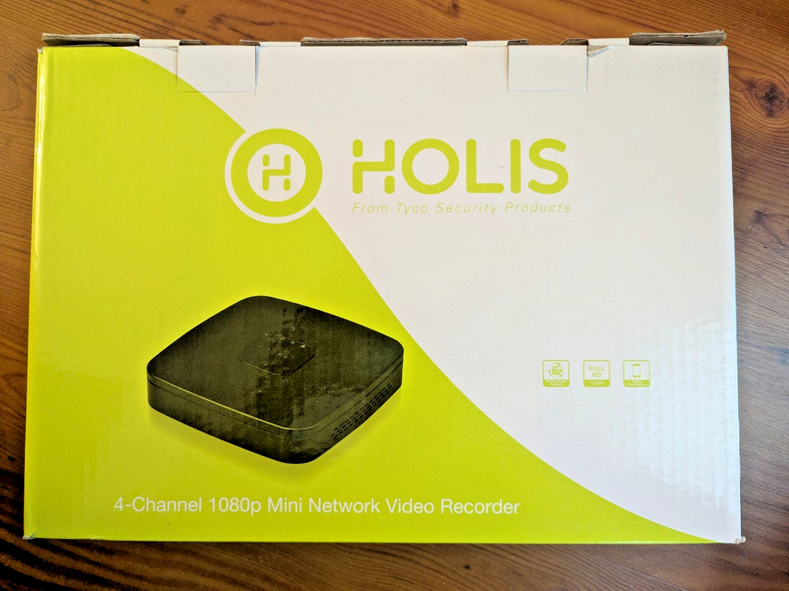 4TB HOLIS NVR Network Video Recorder 4 Ch 4 port PoE 1080p ONVIF h264 DVR