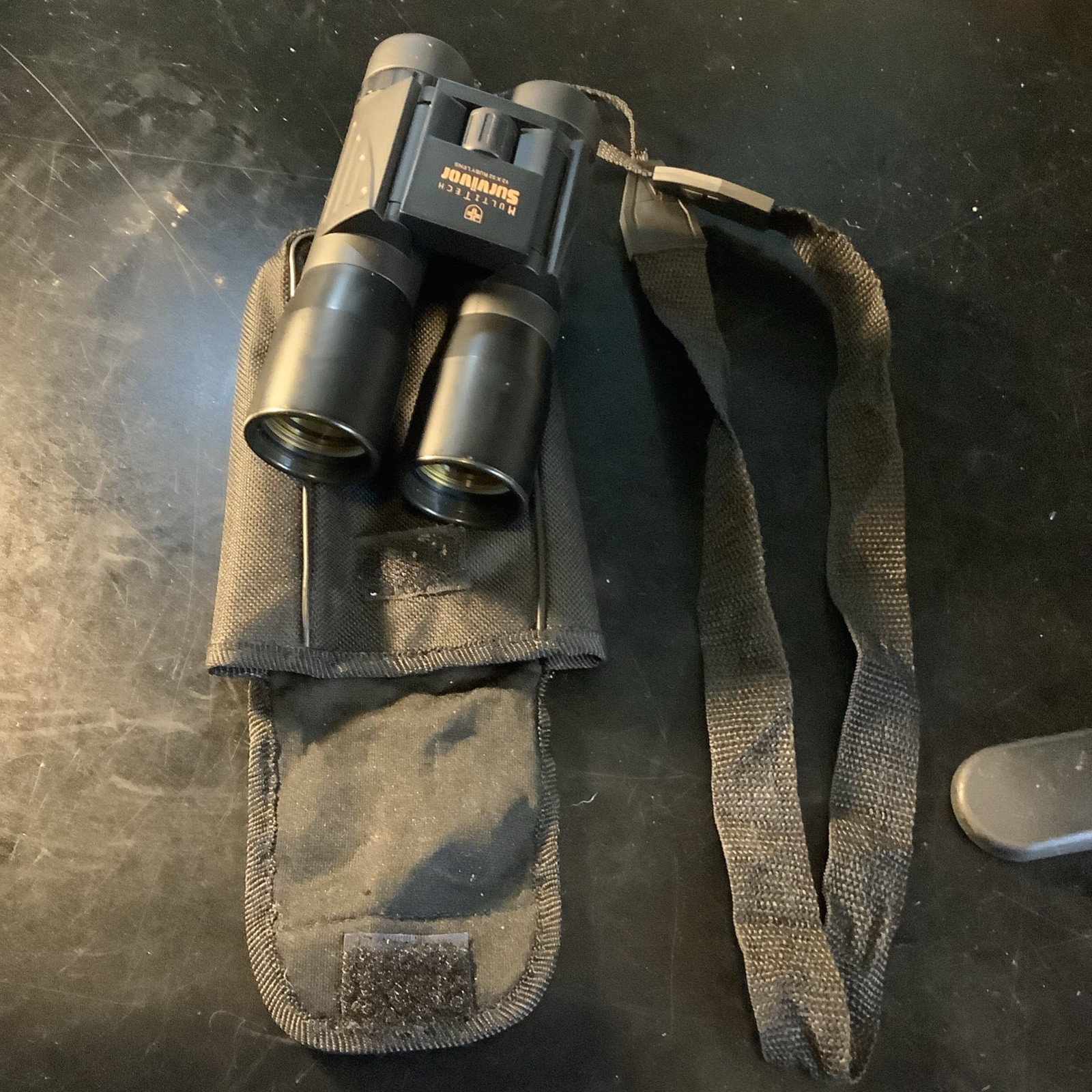 Multi Tech Survivor 12 x 32 Ruby Lens Binoculars w/ Shoulder Strap & Case