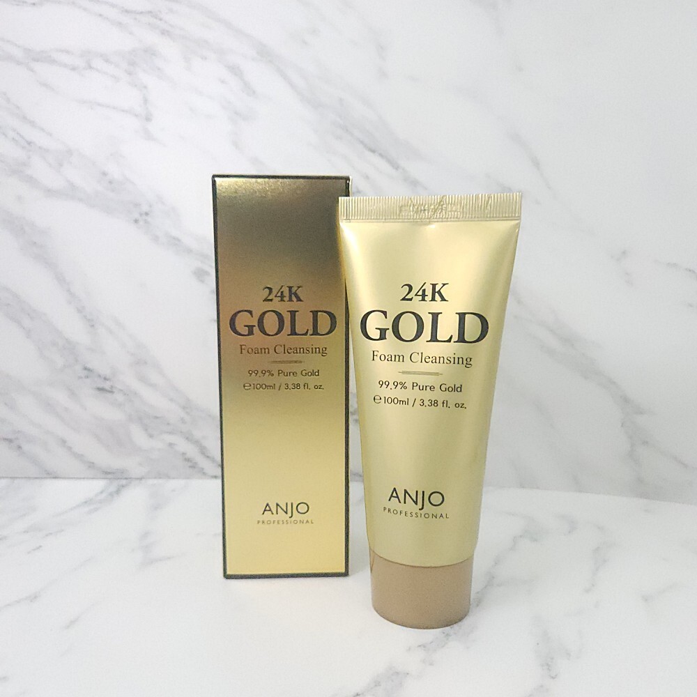 ANJO 24K Gold Foam Cleansing 100ml Moisturizing K-Beauty