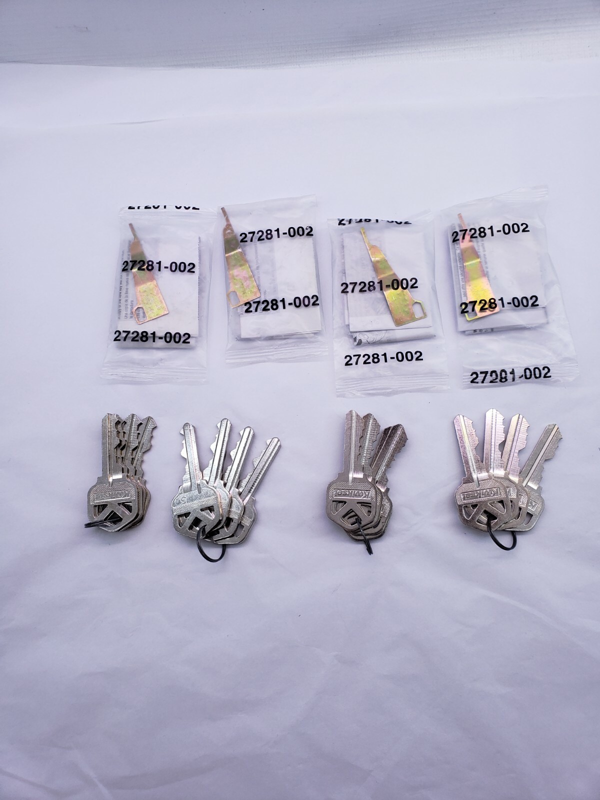 Kwikset Factory 10119 Cut Keys A Set of 4 Alike & Smart Keying Tool 20622 4 lots