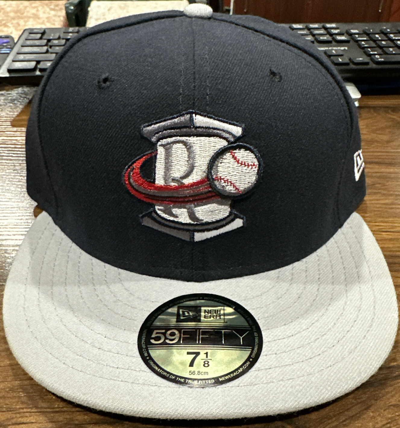 Rome Braves New Era 59FIFTY Road On Field Fitted Hat Size 7 1/8 NWT Atlanta USA