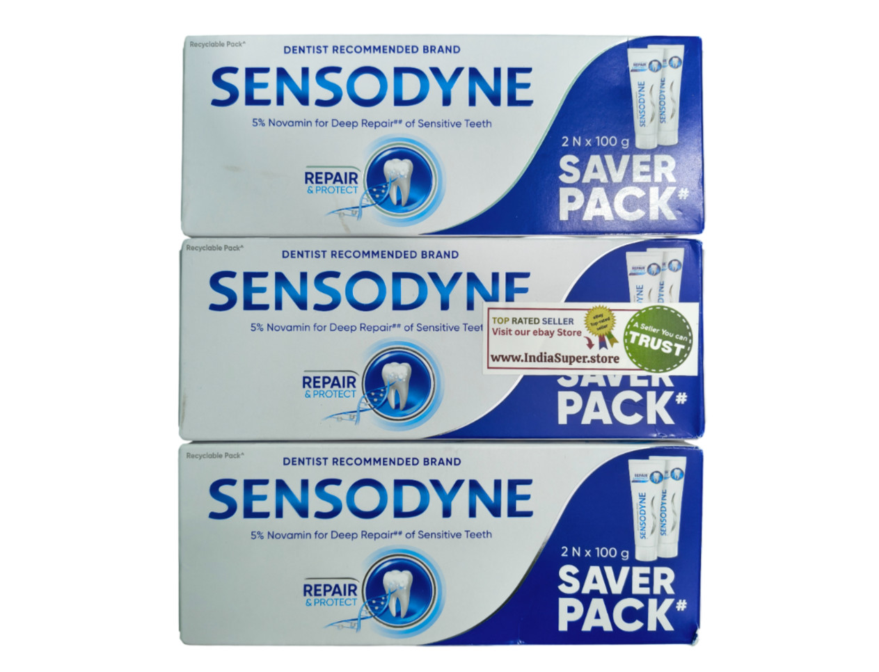 Sensodyne Repair & Protect with NOVAMIN 100 gm (pack of 6) Free Shipping