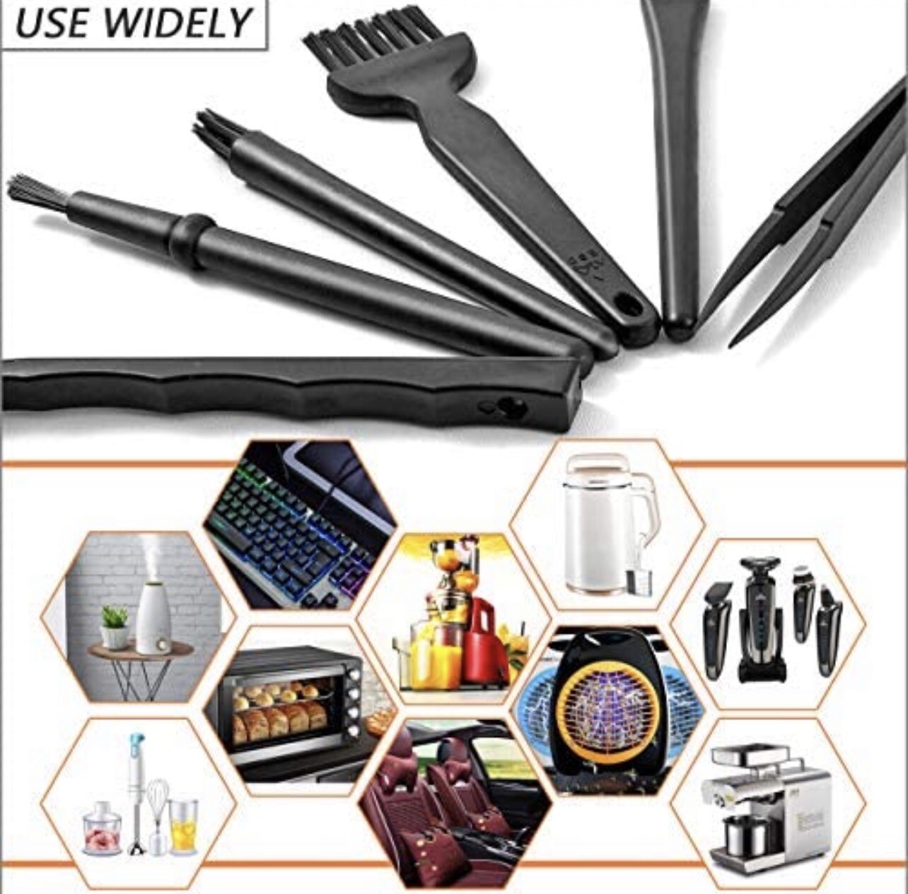 6PC ESD Brush Tools Cleaning Kit for PS4 PS3 PS5 Xbox one/360 Console Controller