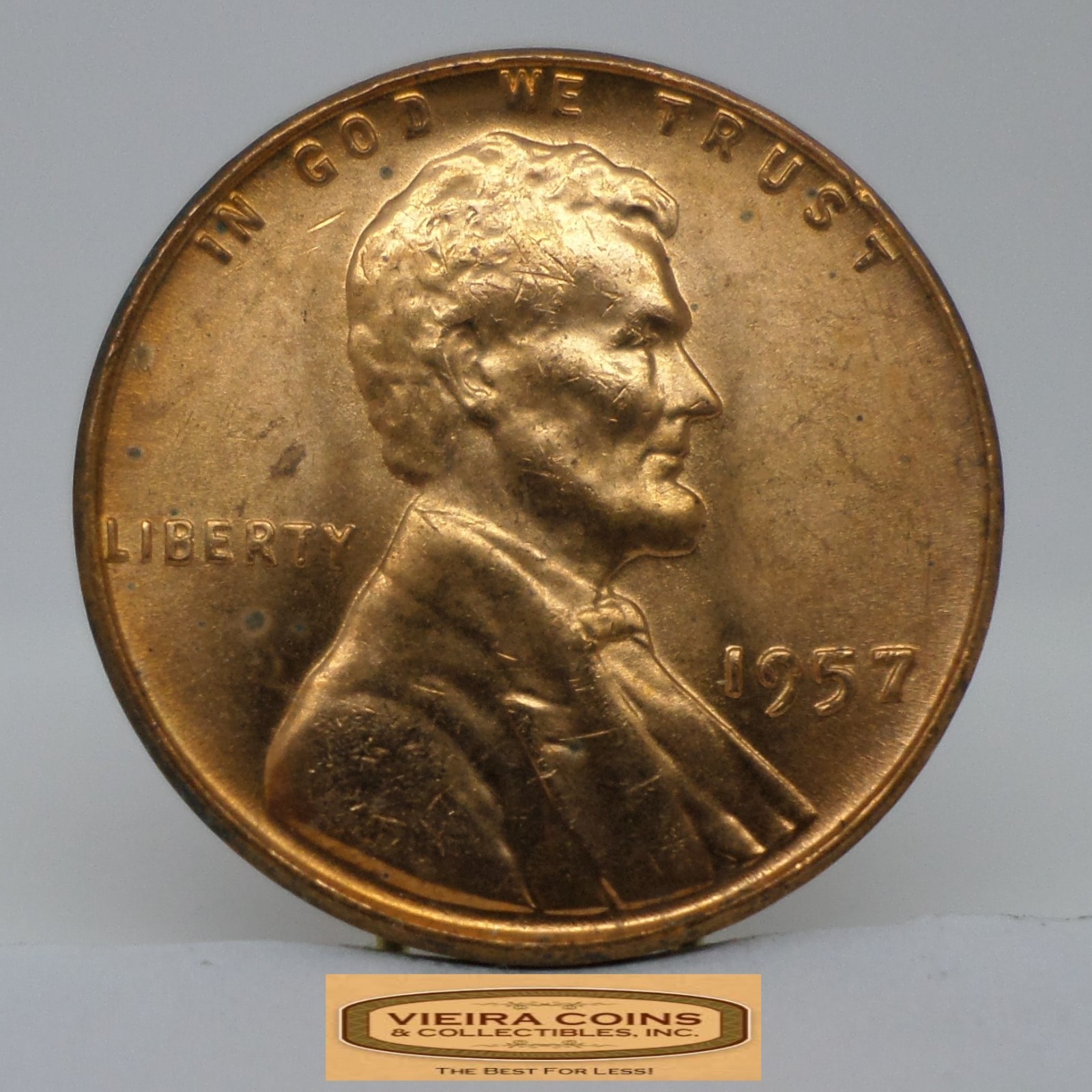 1957 Lincoln Wheat Cent, High Grade - #C48754NQ