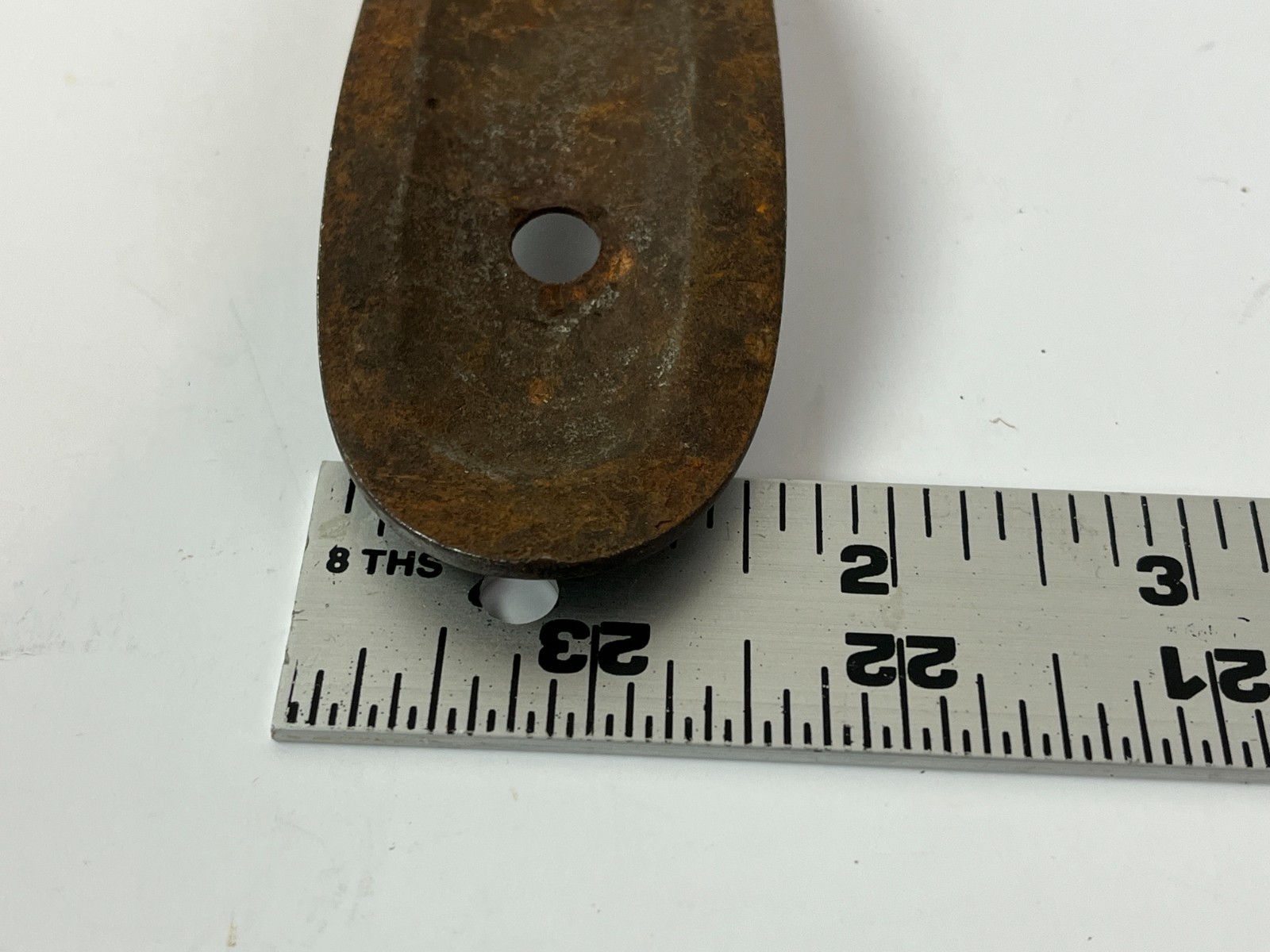 Vintage Metal Rifle Butt Plate Salvage gun 1.5" x 5.75" Antique