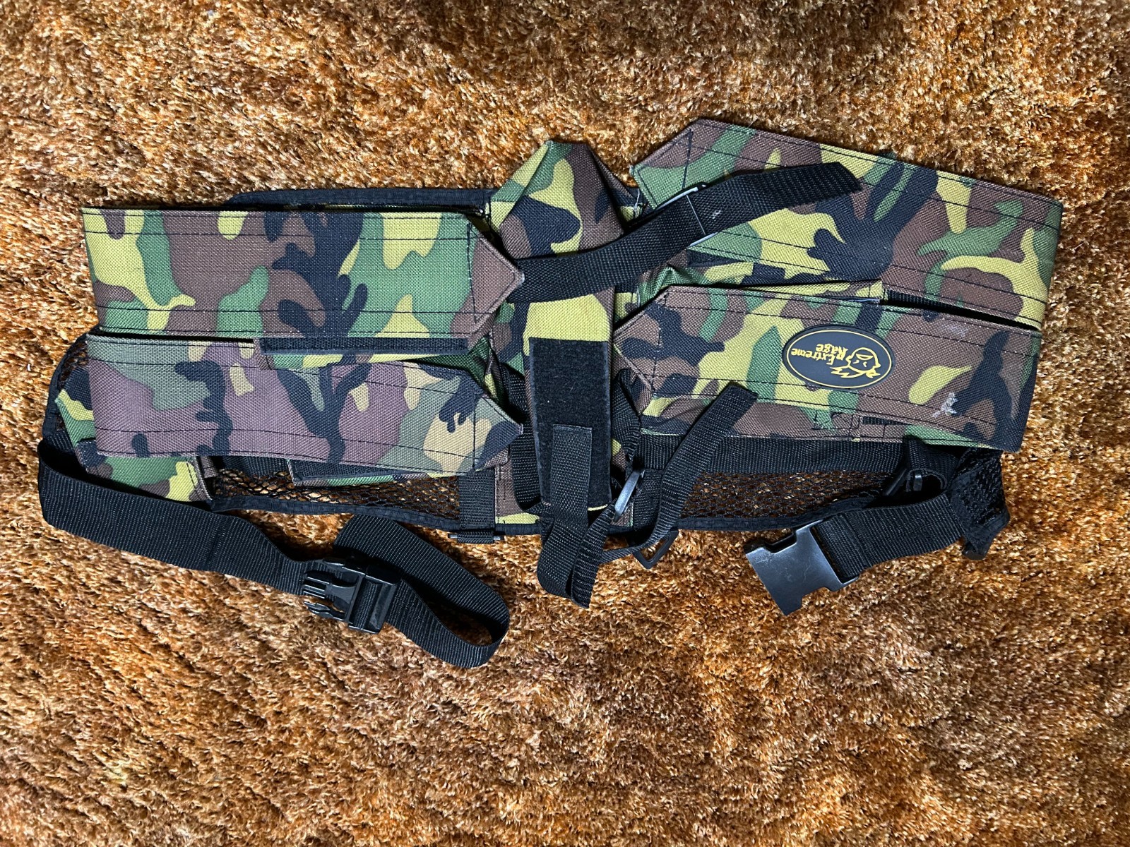 Extreme Rage Camo 4+1 Paintball Pack Belt Harness