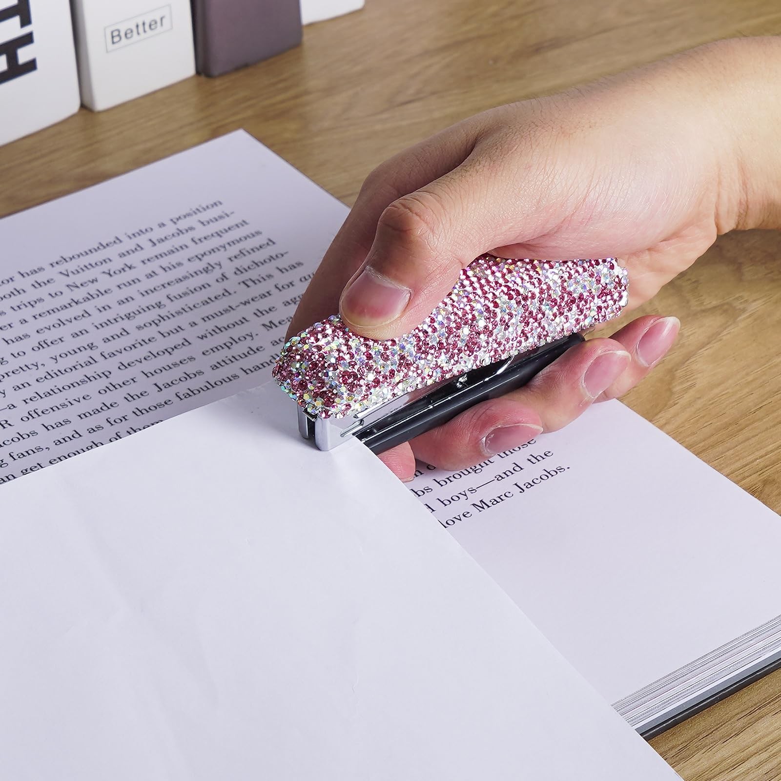 SHIDOW Bling Crystal Stapler, Rhinestone Crystal Stapler, Office Duty Stapler...