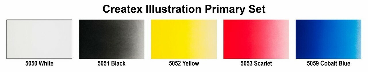 Createx Illustration Colors Primary Set 1oz.